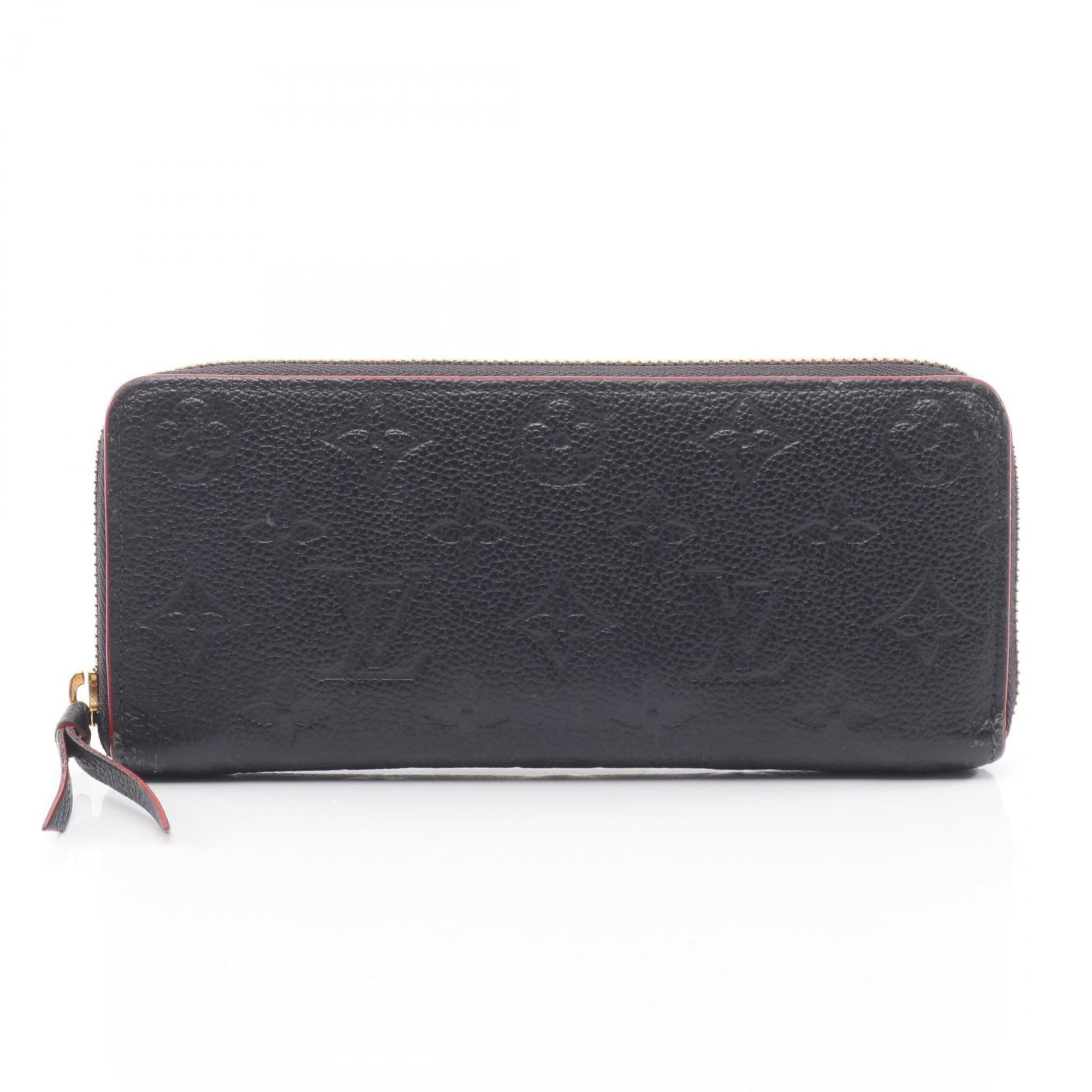 Louis Vuitton Marine Rouge Navy Monogram Empreinte Long Wallet (Bi-Fold) (Pre-Owned)