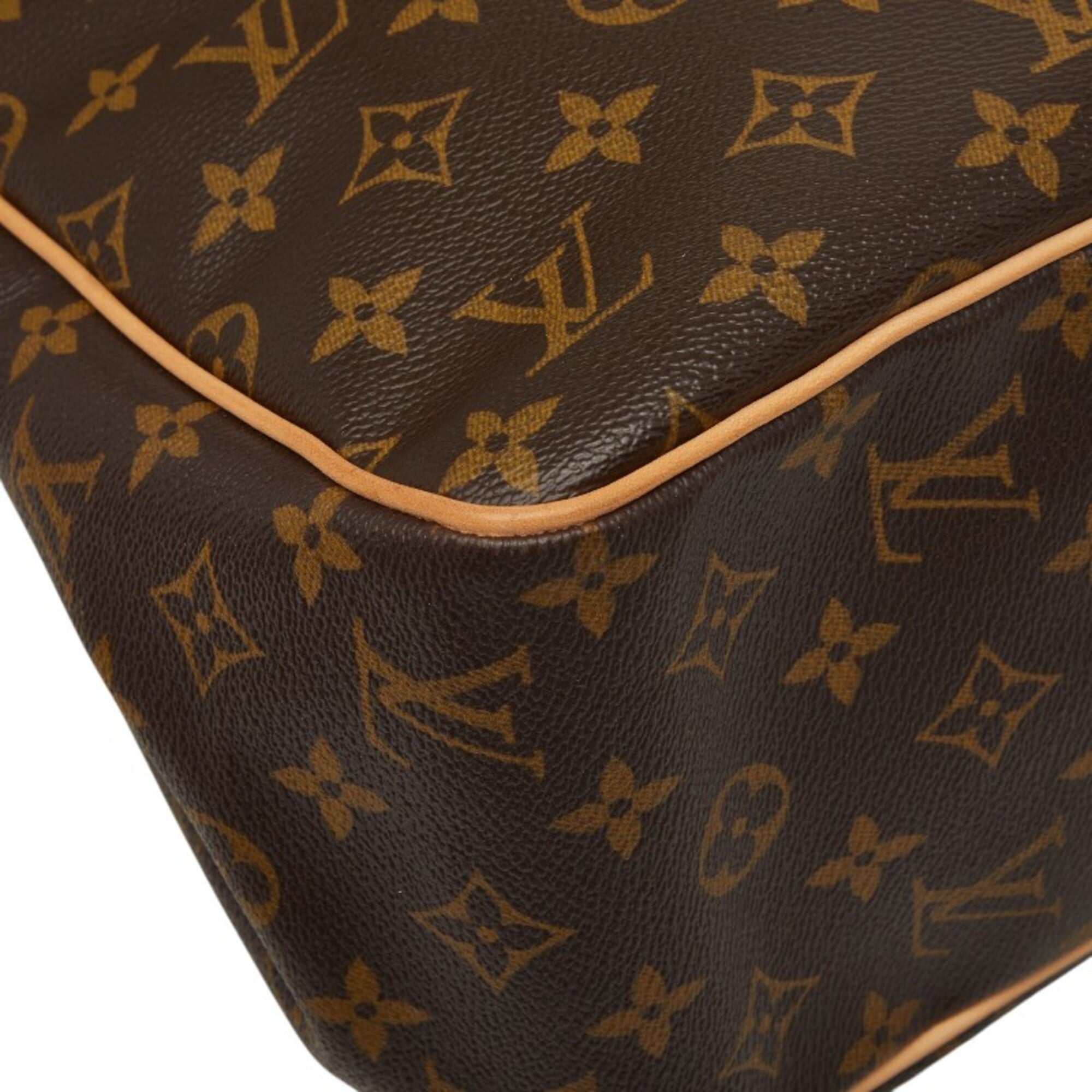 Louis Vuitton Brown Pvc Leather Shoulder Bag Tote Bag (Pre-Owned)