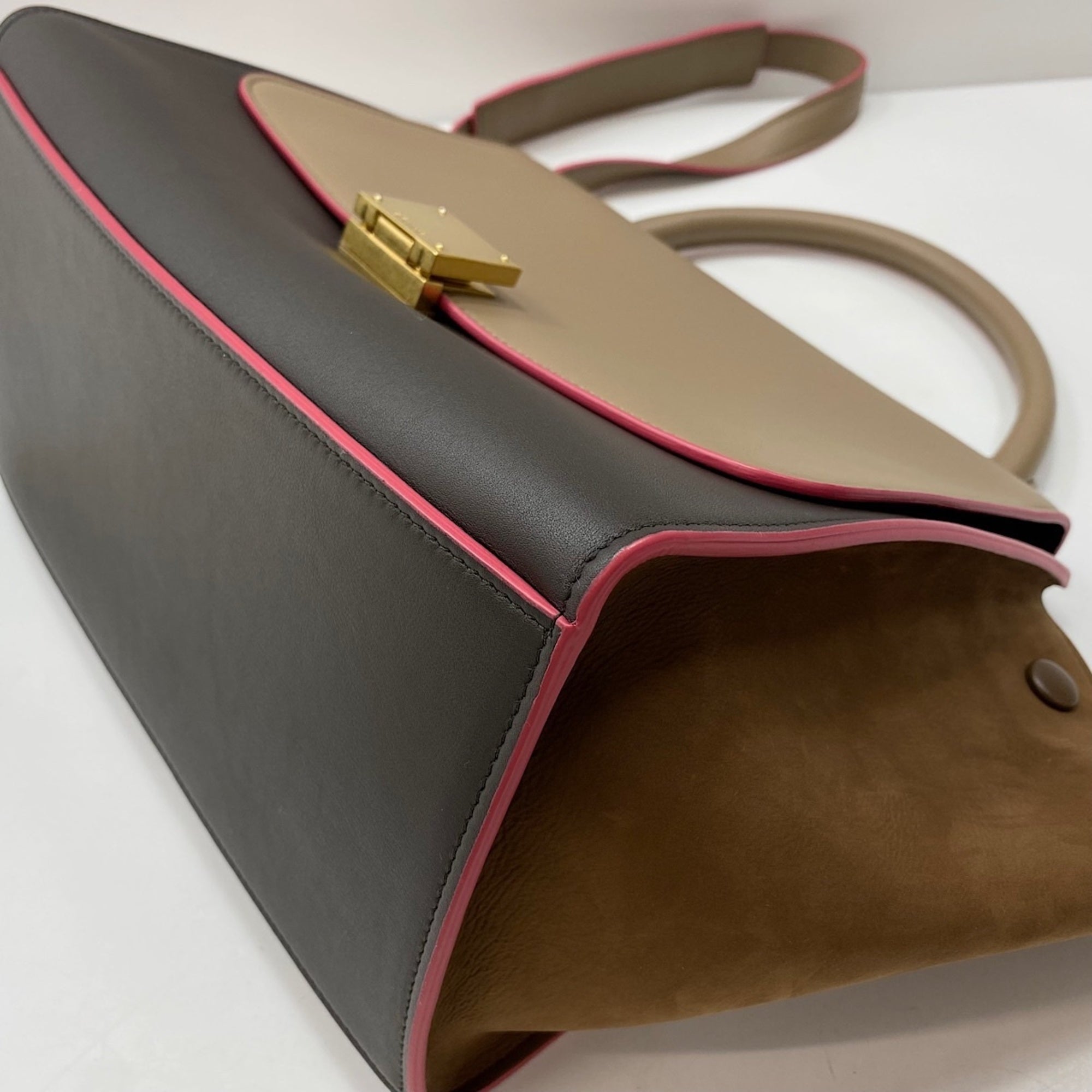 Celine Trapeze Brown Handbag (Pre-Owned)