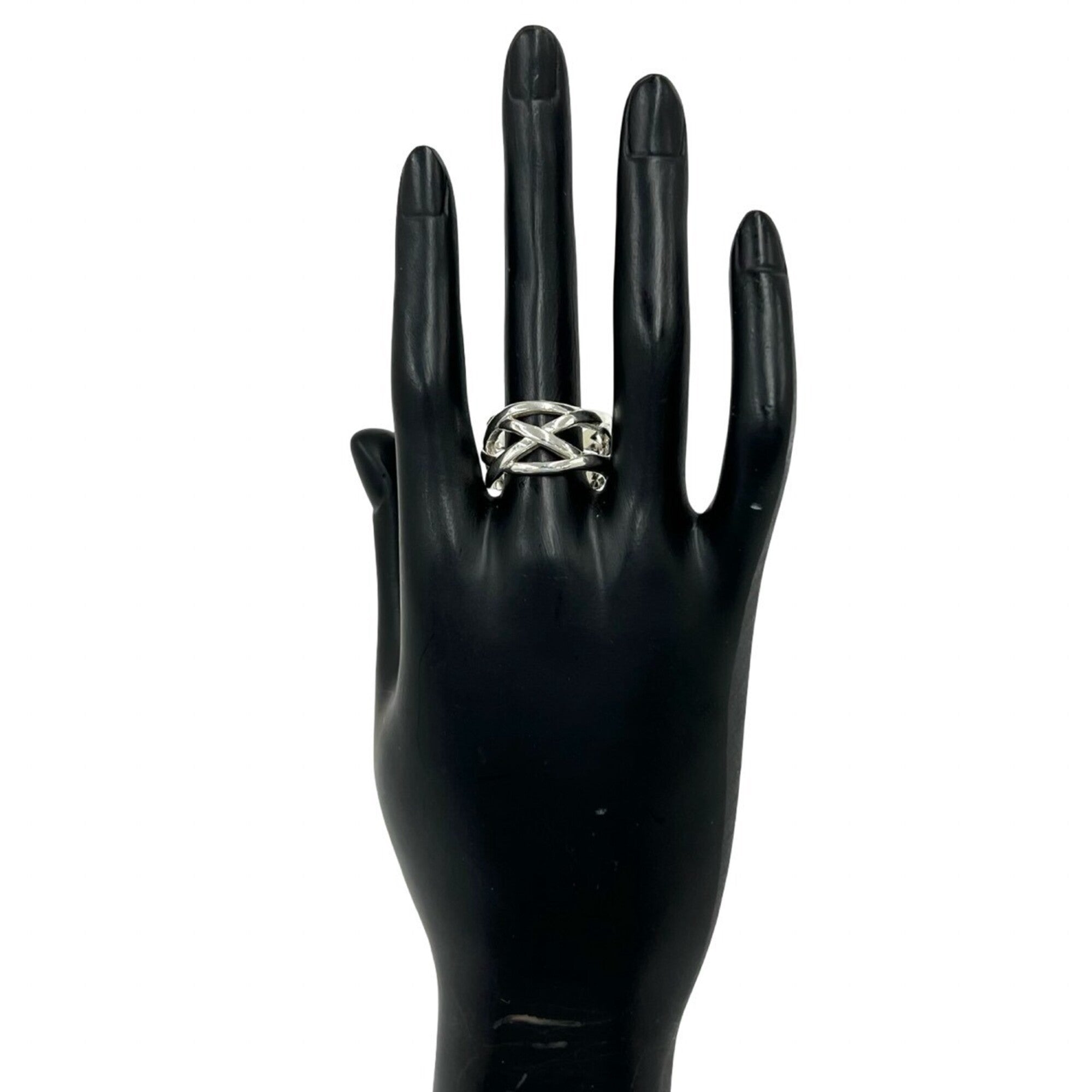 Tiffany Silver Silver 925 Band Ring (Pre-Owned)