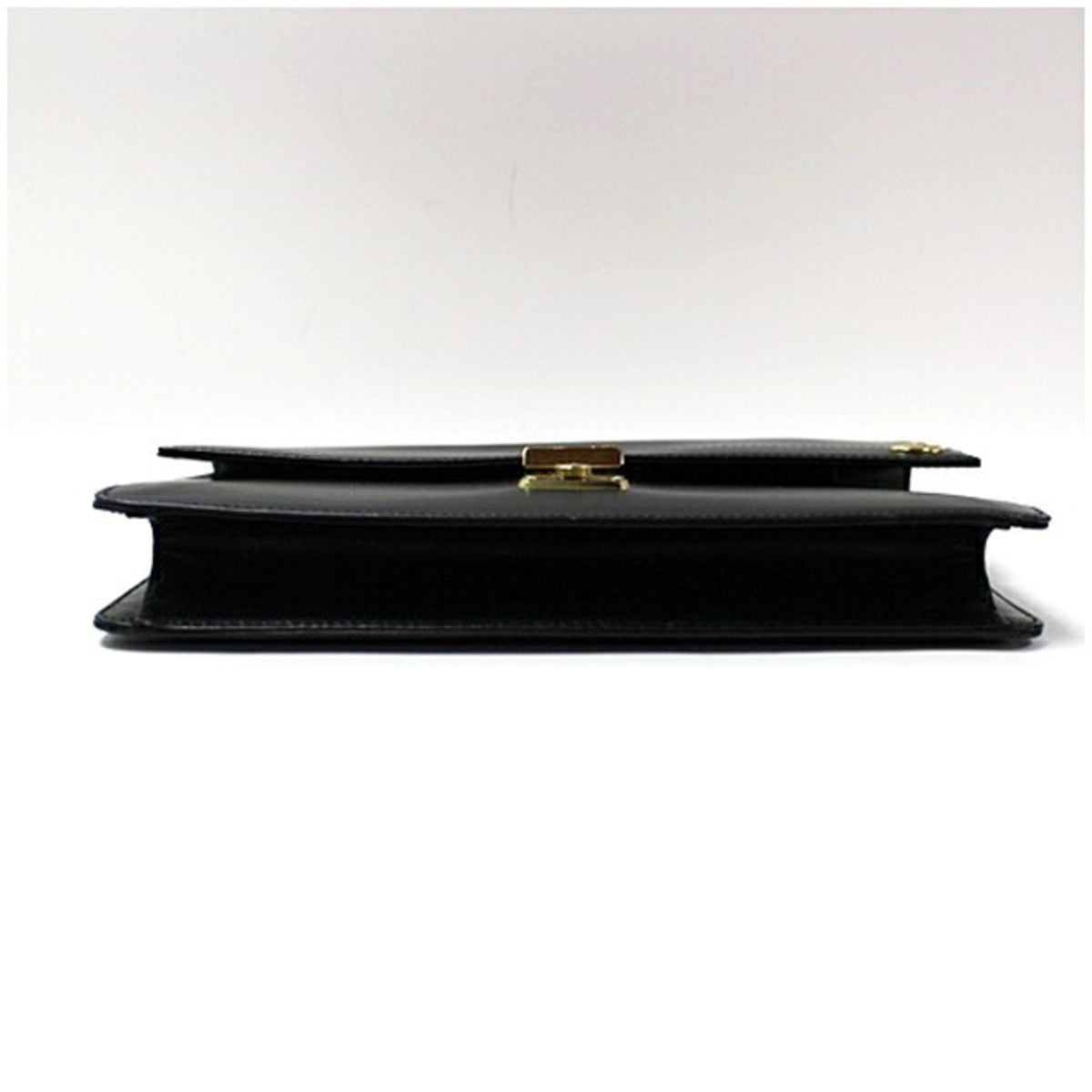 Dunhill Beige Black Leather Clutch Bag (Pre-Owned)