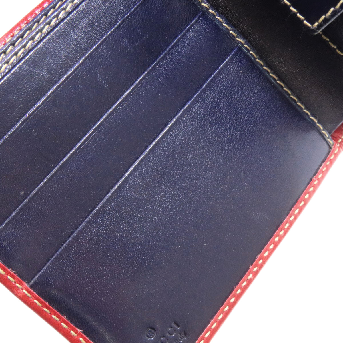 Gucci Navy Nylon Wallet (Bi-Fold) (Pre-Owned)