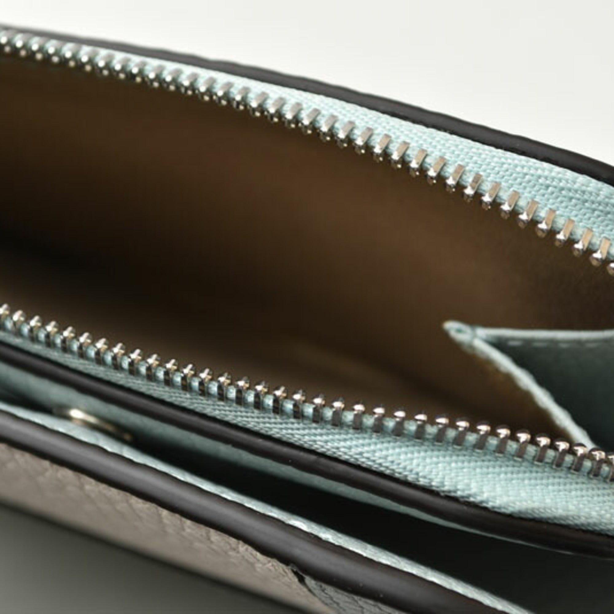Jimmy Choo Blue Leather Wallet (Bi-Fold) (Pre-Owned)