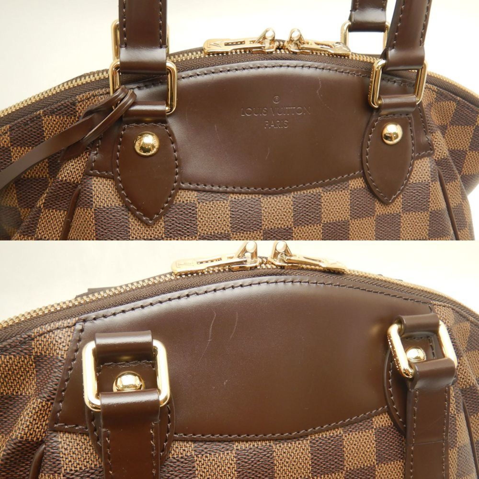 Louis Vuitton Damier Canvas Ebene Damier Canvas Handbag (Pre-Owned)