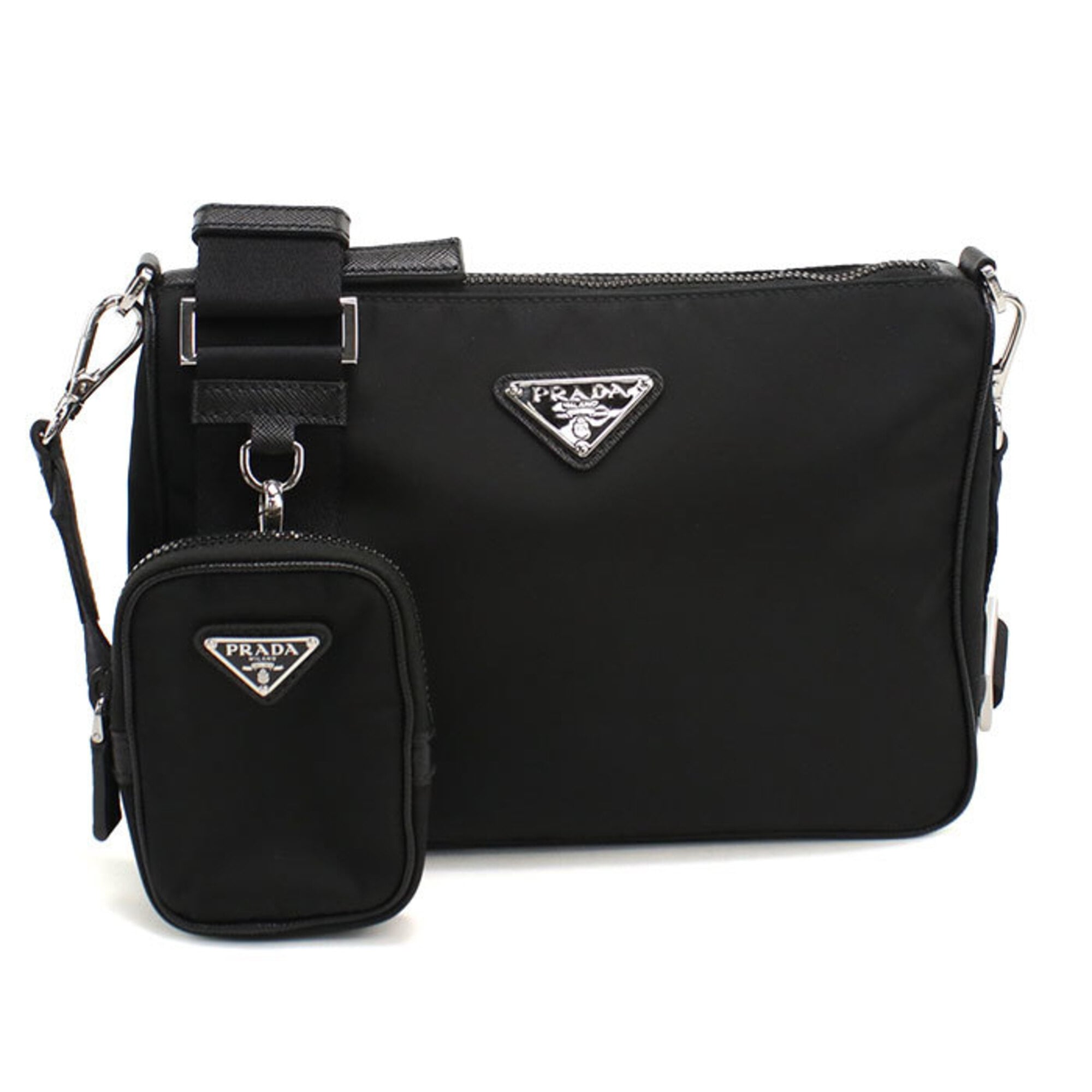 Prada Black Nylon Shoulder Bag (Pre-Owned)