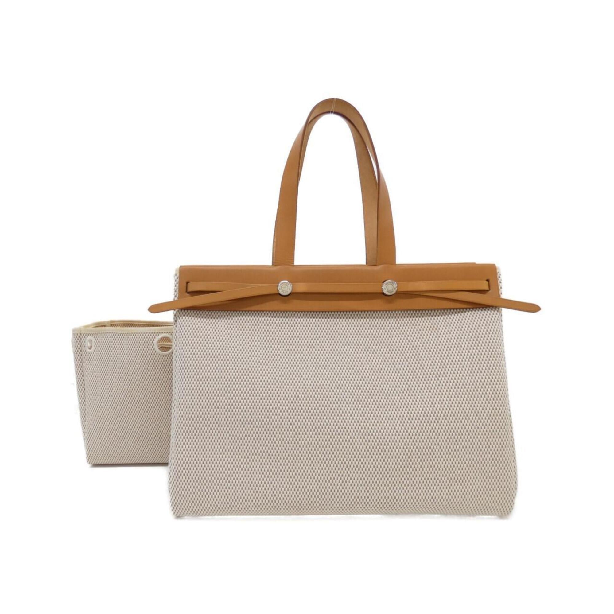 Hermes Her Bag Natural Sable Handbag (Pre-Owned)