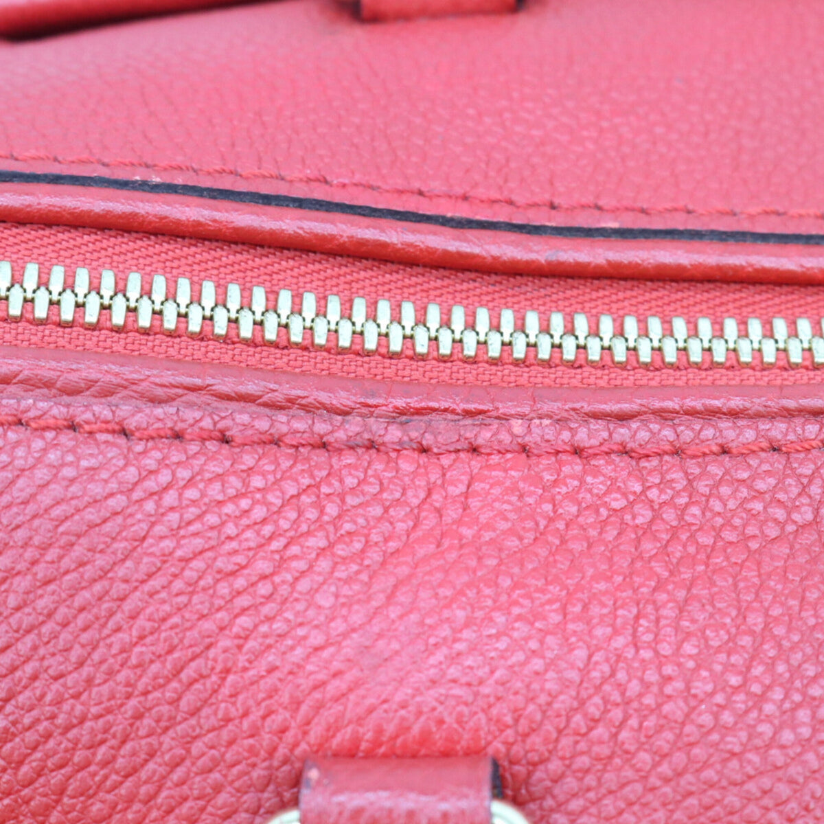 Louis Vuitton Red Color Monogram Empreinte Boston Bag Shoulder Bag (Pre-Owned)