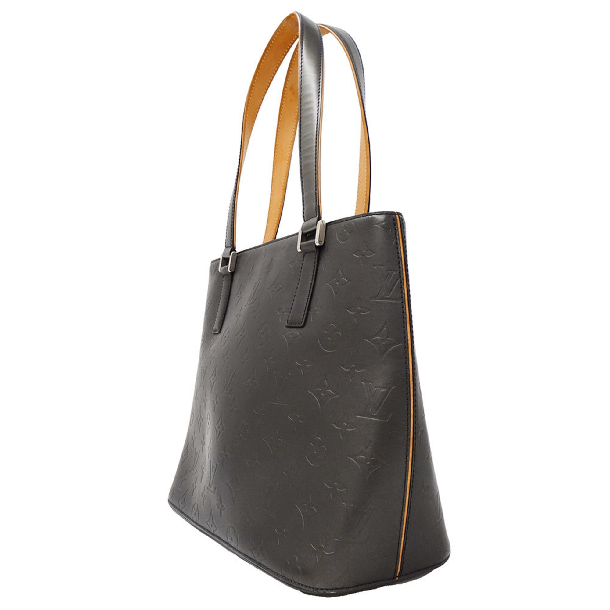 Louis Vuitton Noir Monogram Mat Tote Bag (Pre-Owned)