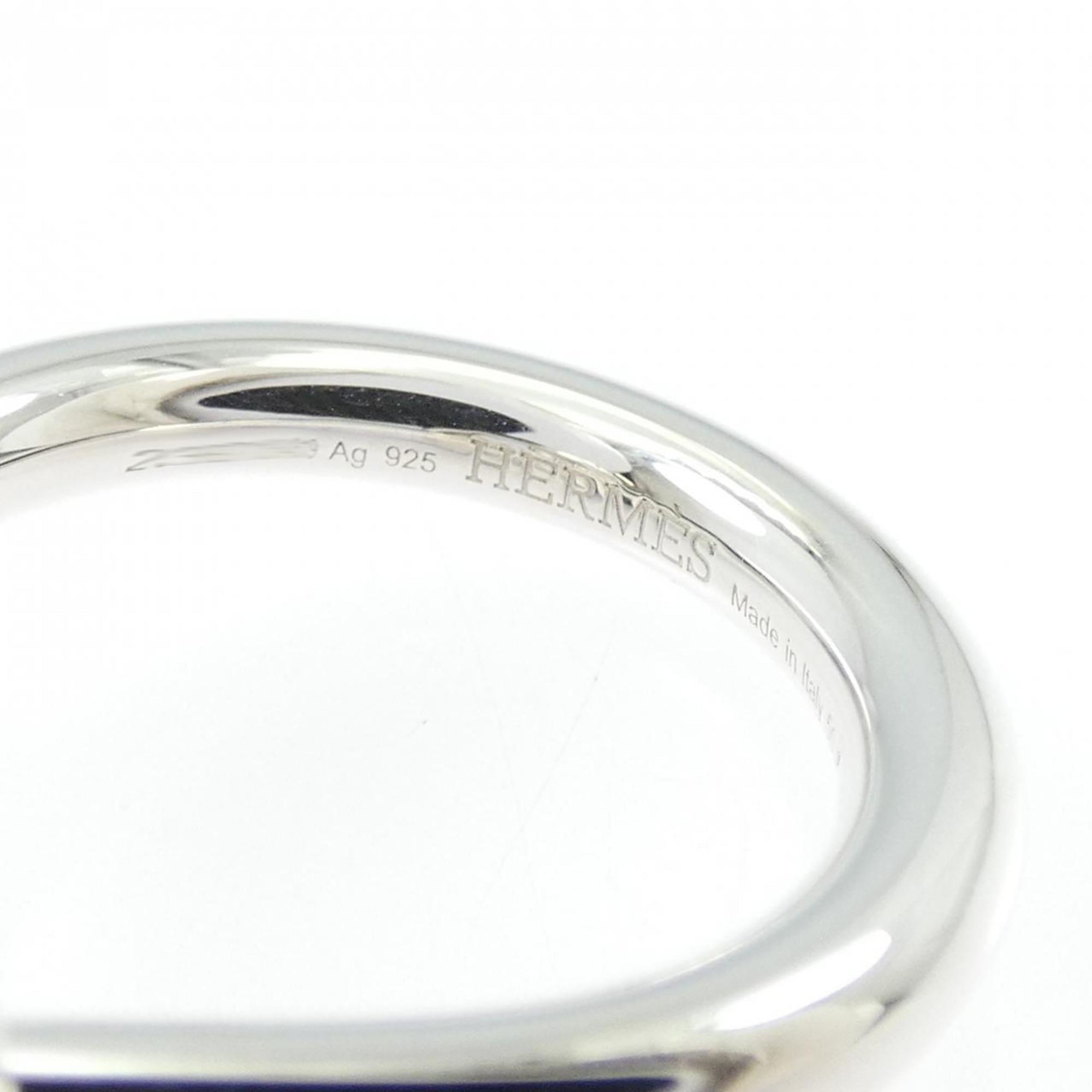 Hermes Silver 925 Band Ring (Pre-Owned)