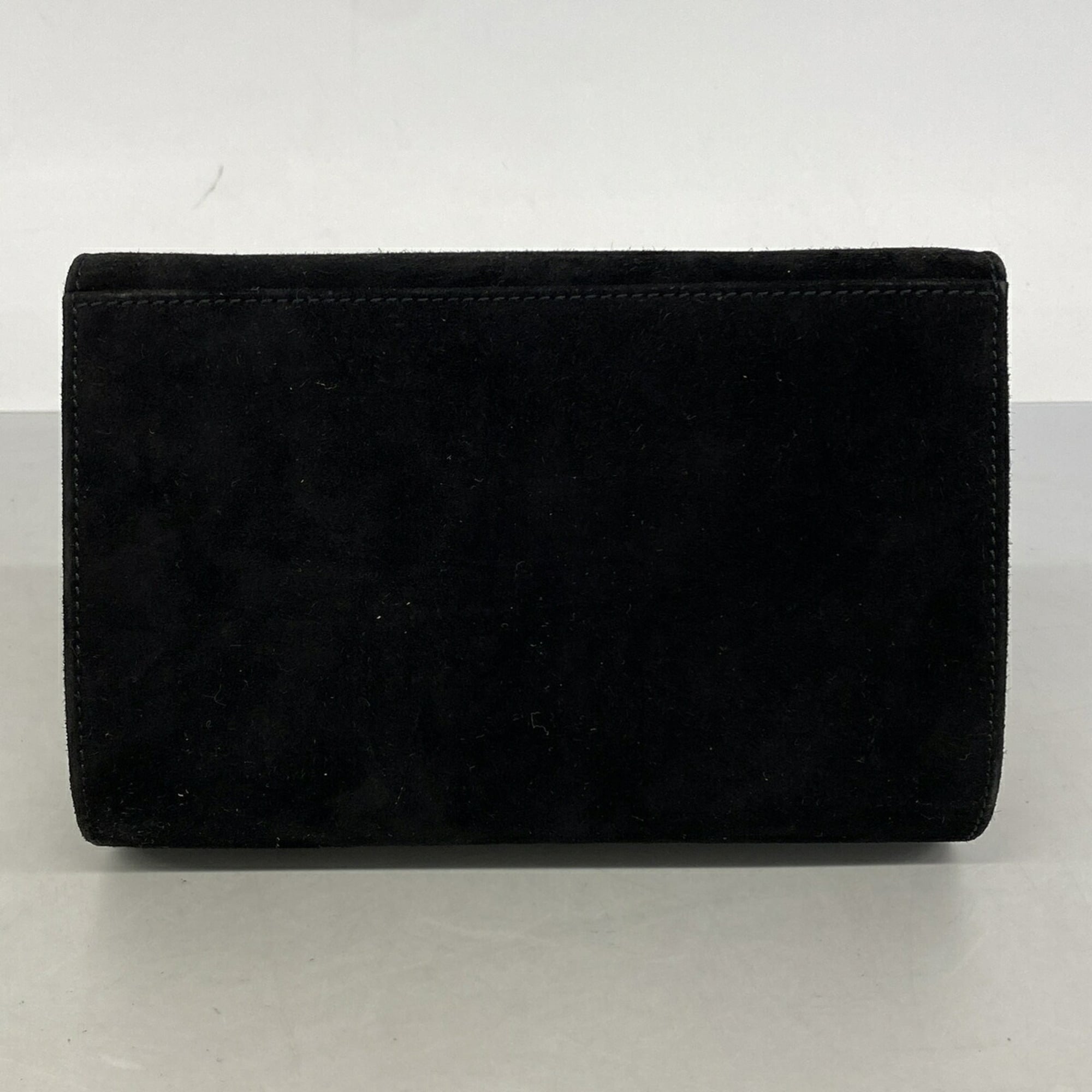 Salvatore Ferragamo Black Suede Shoulder Bag (Pre-Owned)