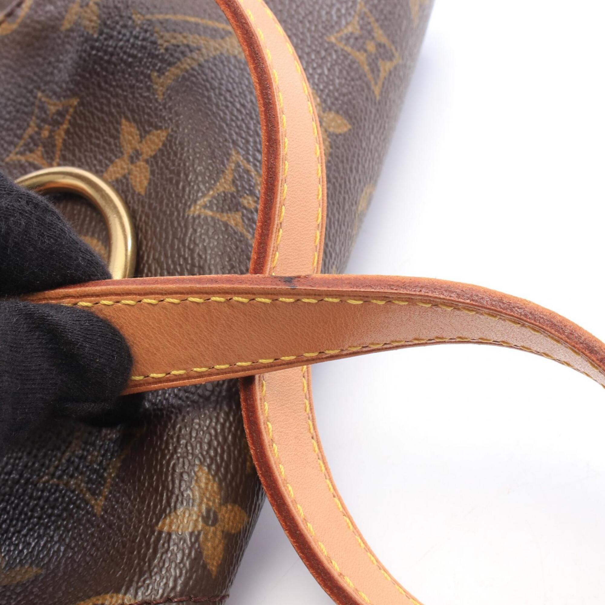 Louis Vuitton Brown Monogram Coated Canvas Leather Backpack (Pre-Owned)