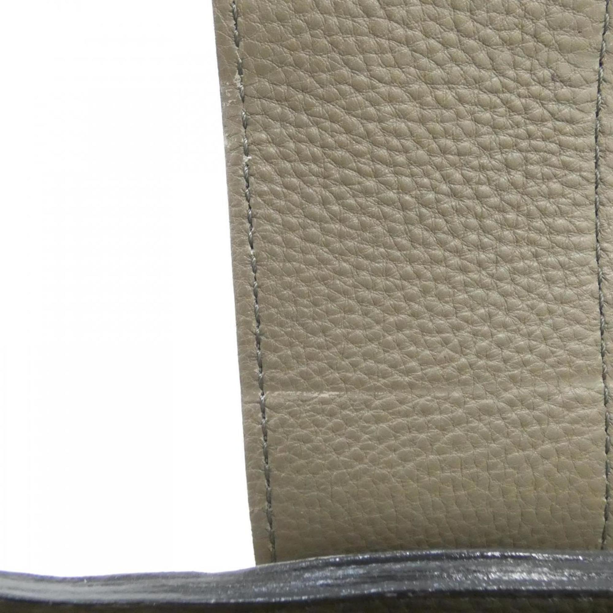 Louis Vuitton Mahina Taupe Leather Shoulder Bag (Pre-Owned)
