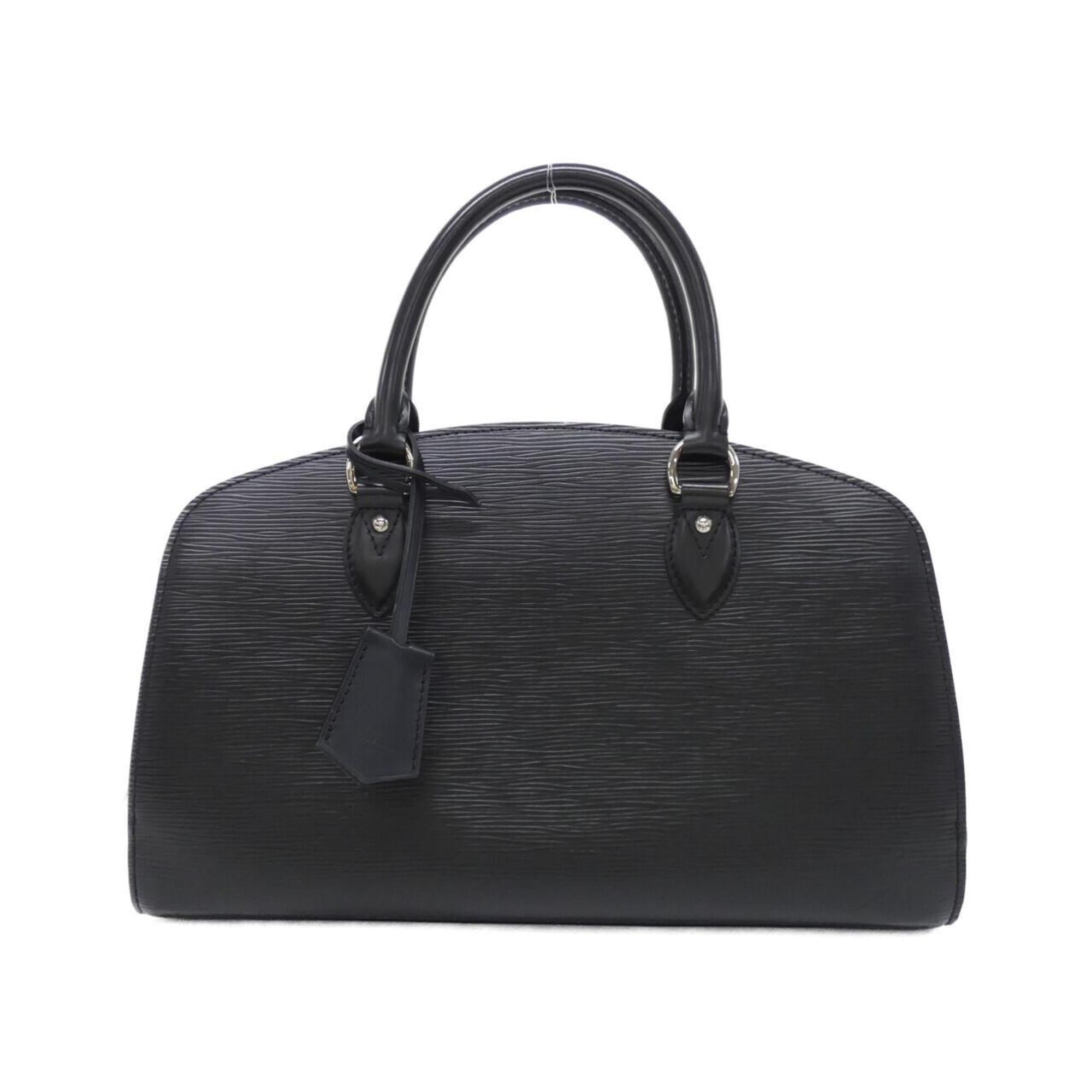 Louis Vuitton Black Leather Handbag (Pre-Owned)