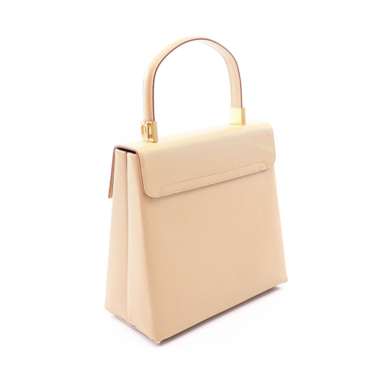 Salvatore Ferragamo Beige Leather Handbag (Pre-Owned)