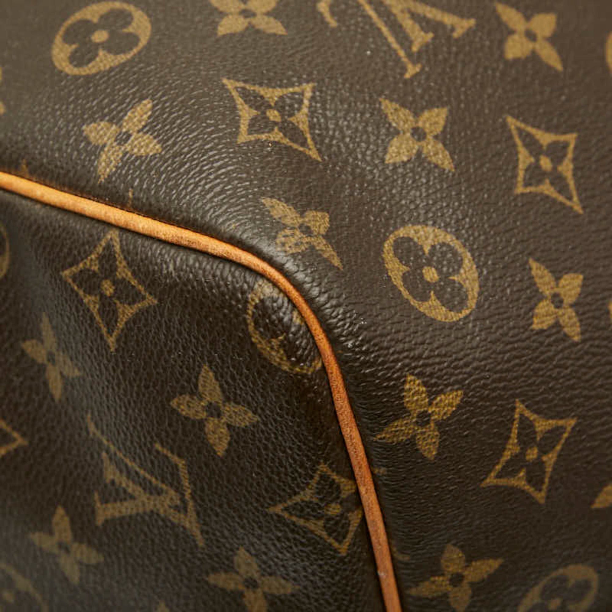 Louis Vuitton Brown Pvc Leather Boston Bag (Pre-Owned)