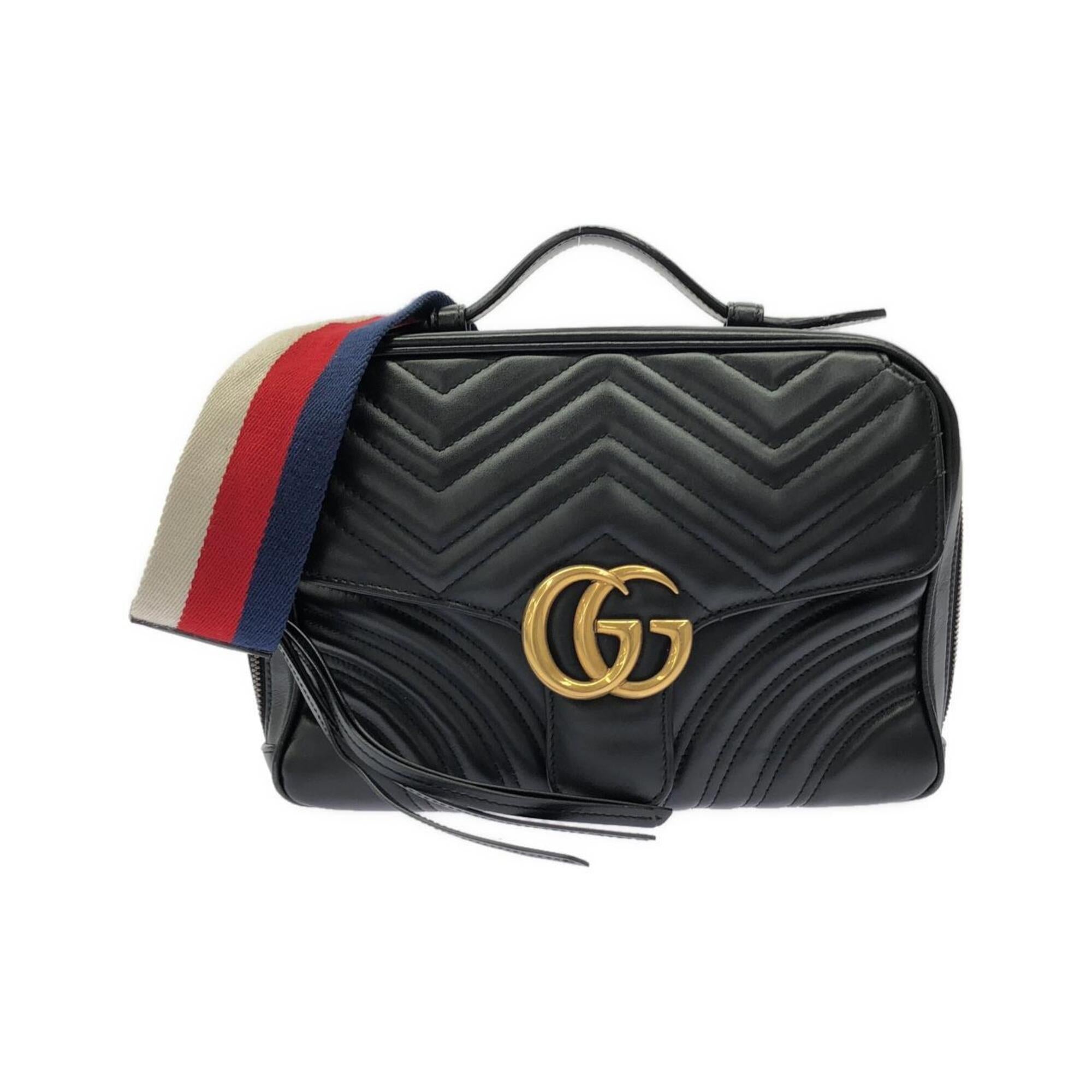 Gucci Black Leather Shoulder Bag (Pre-Owned)