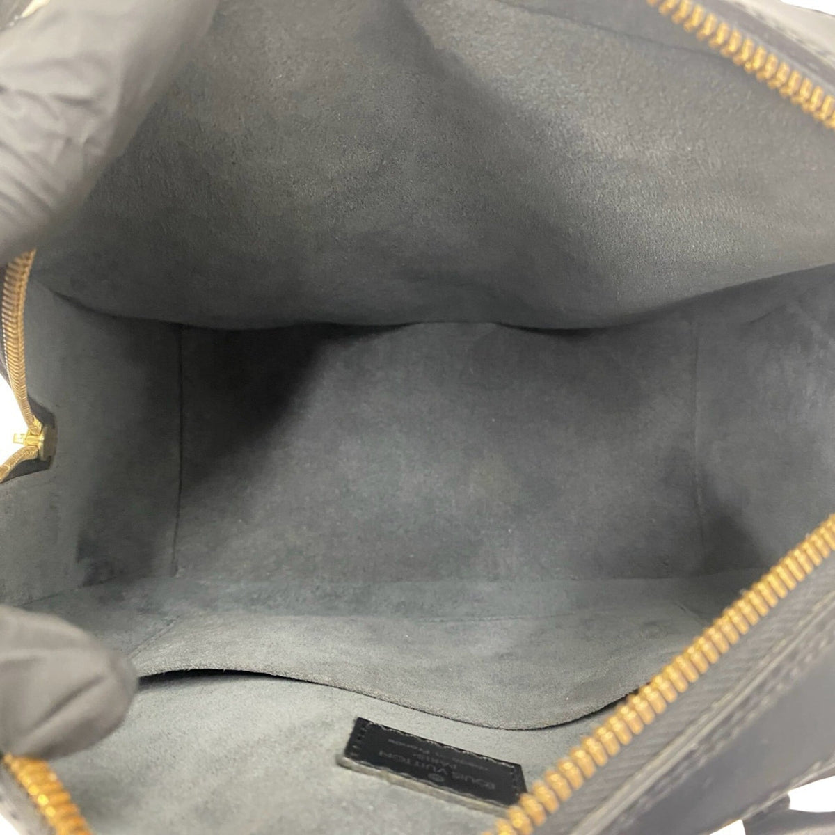 Louis Vuitton Black Leather Boston Bag Handbag (Pre-Owned)