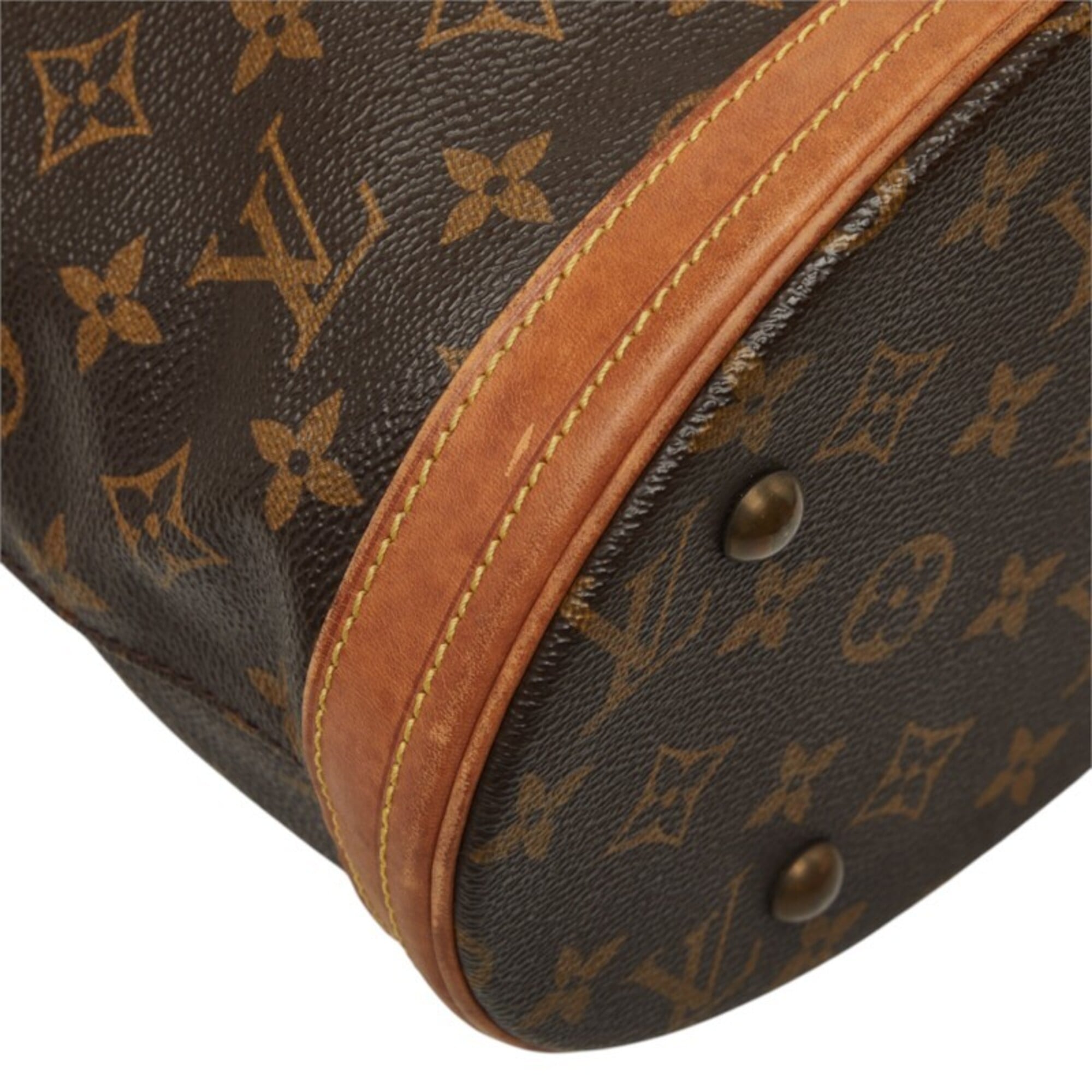 Louis Vuitton Brown Pvc Leather Pouch Shoulder Bag Tote Bag (Pre-Owned)