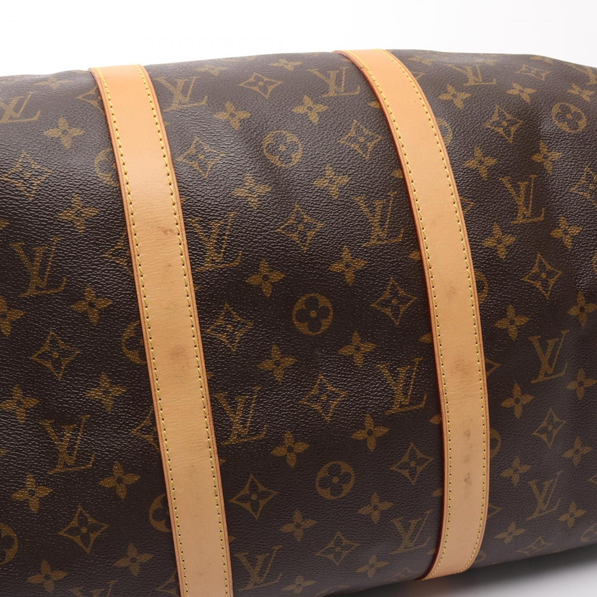 Louis Vuitton Brown Monogram Monogram Leather Boston Bag Handbag (Pre-Owned)