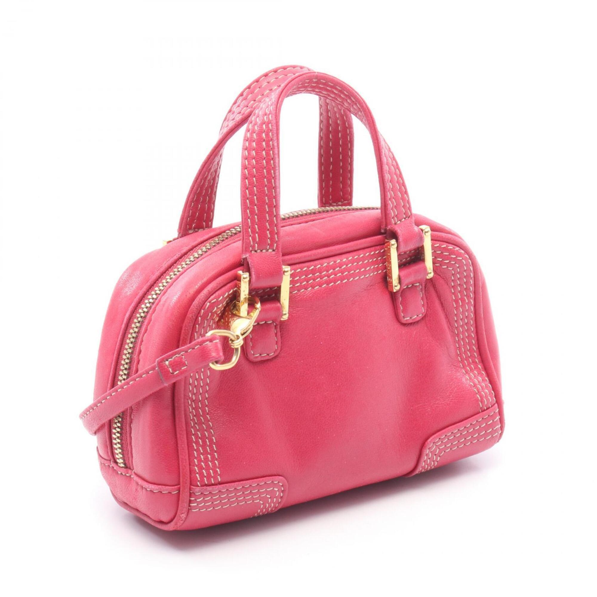 Loewe Pink Leather Handbag (Pre-Owned)