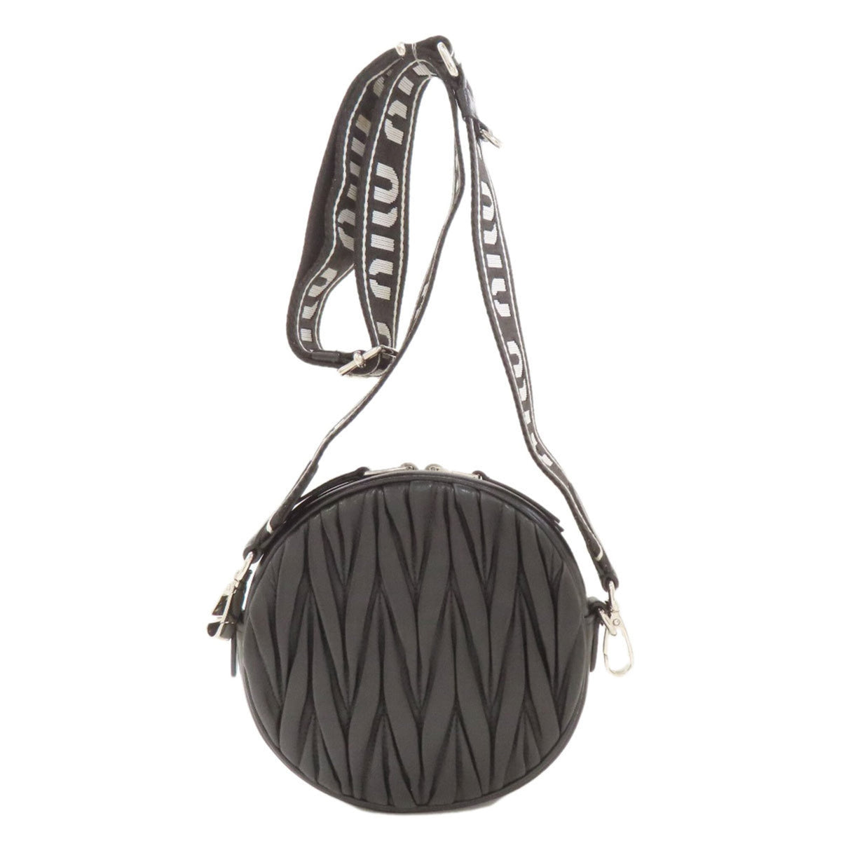 Miu Miu Black Leather Pouch Shoulder Bag (Pre-Owned)