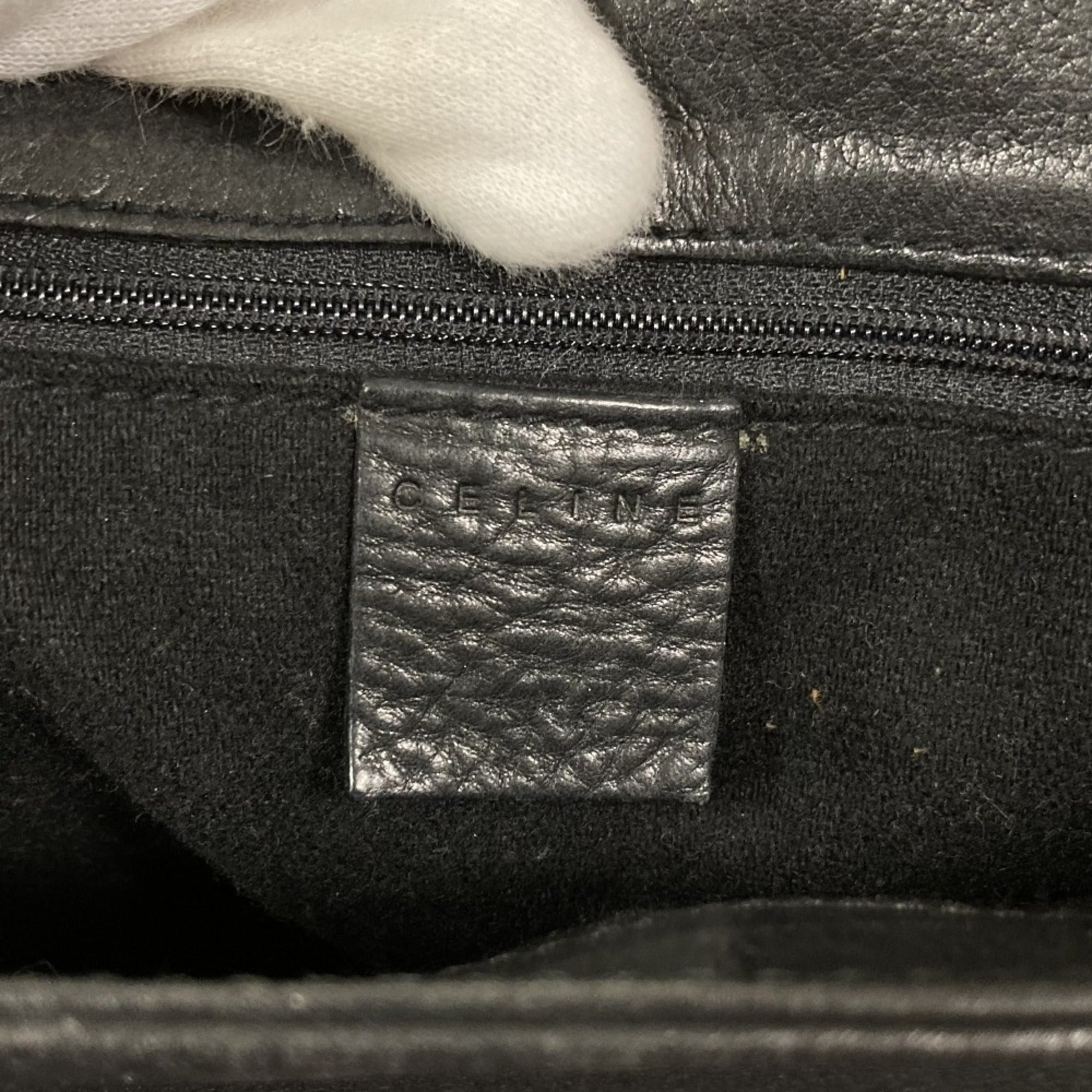 Celine Black Leather Shoulder Bag (Pre-Owned)