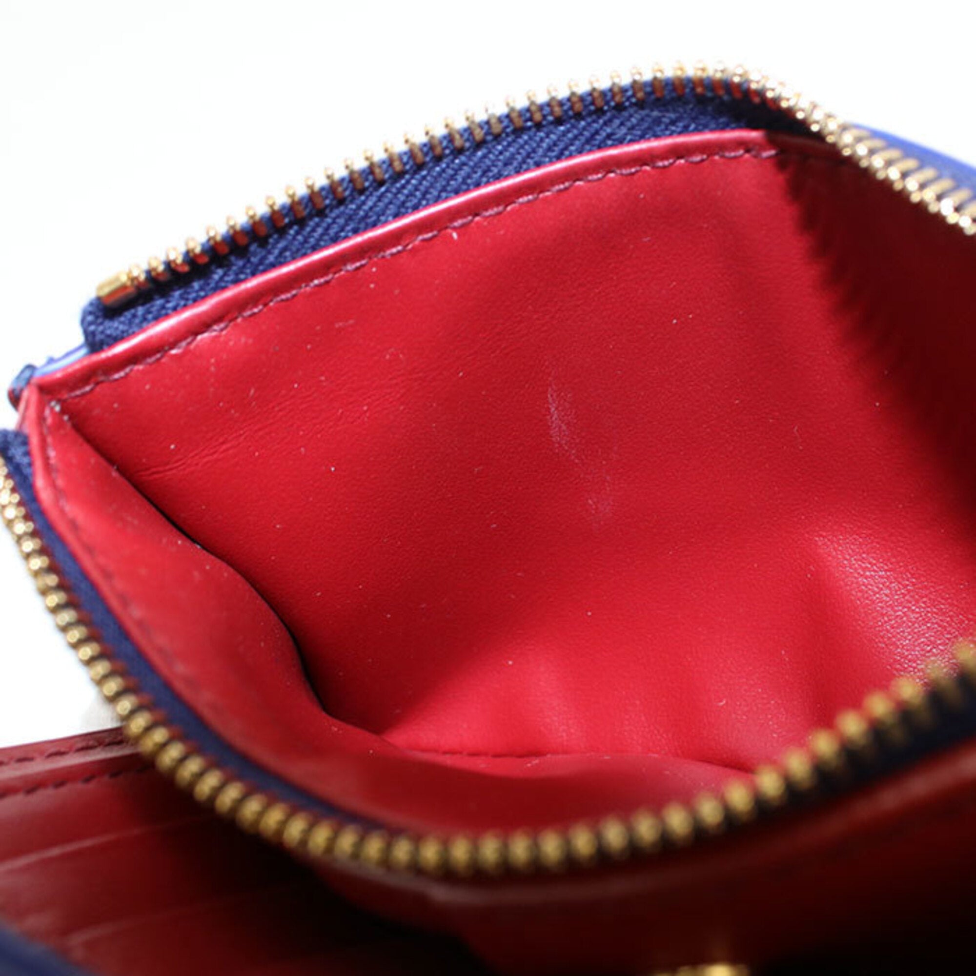 Bottega Veneta Navy Leather Wallet (Bi-Fold) (Pre-Owned)