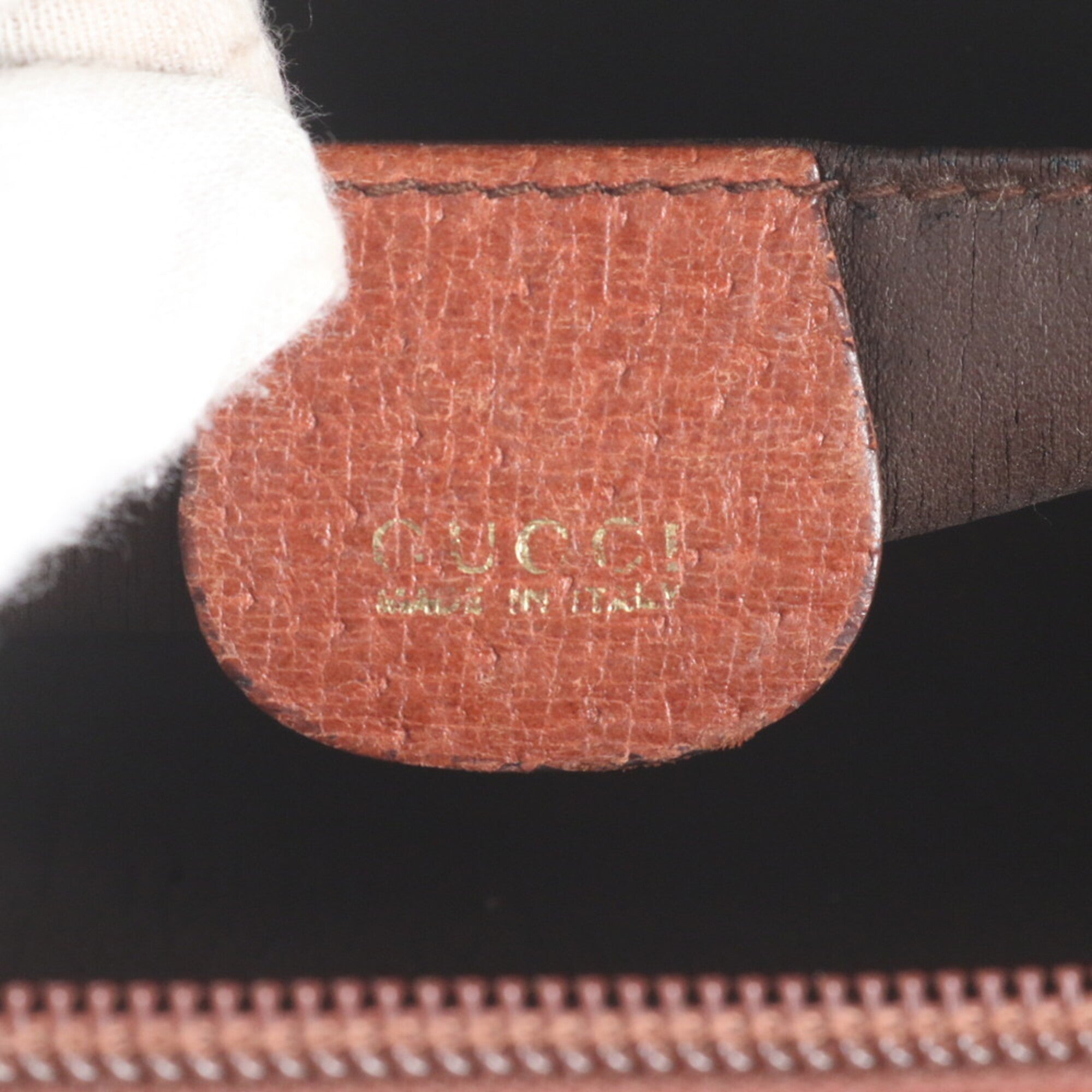 Gucci Brown Leather Clutch Bag Pouch (Pre-Owned)