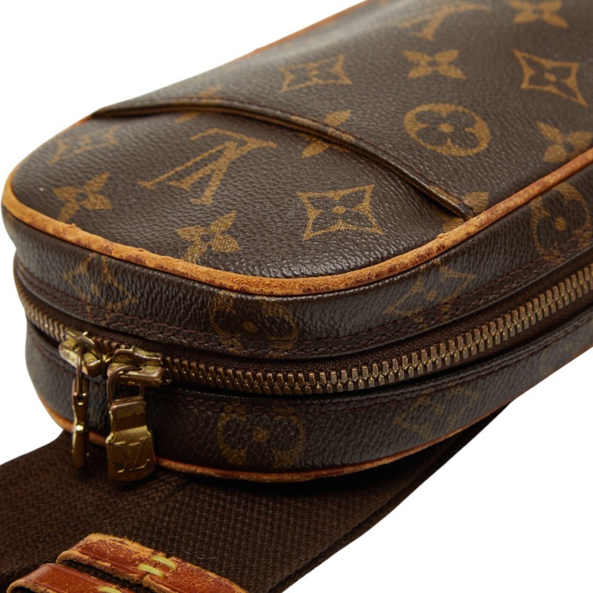 Louis Vuitton Brown Pvc Leather Sling Bag (Pre-Owned)