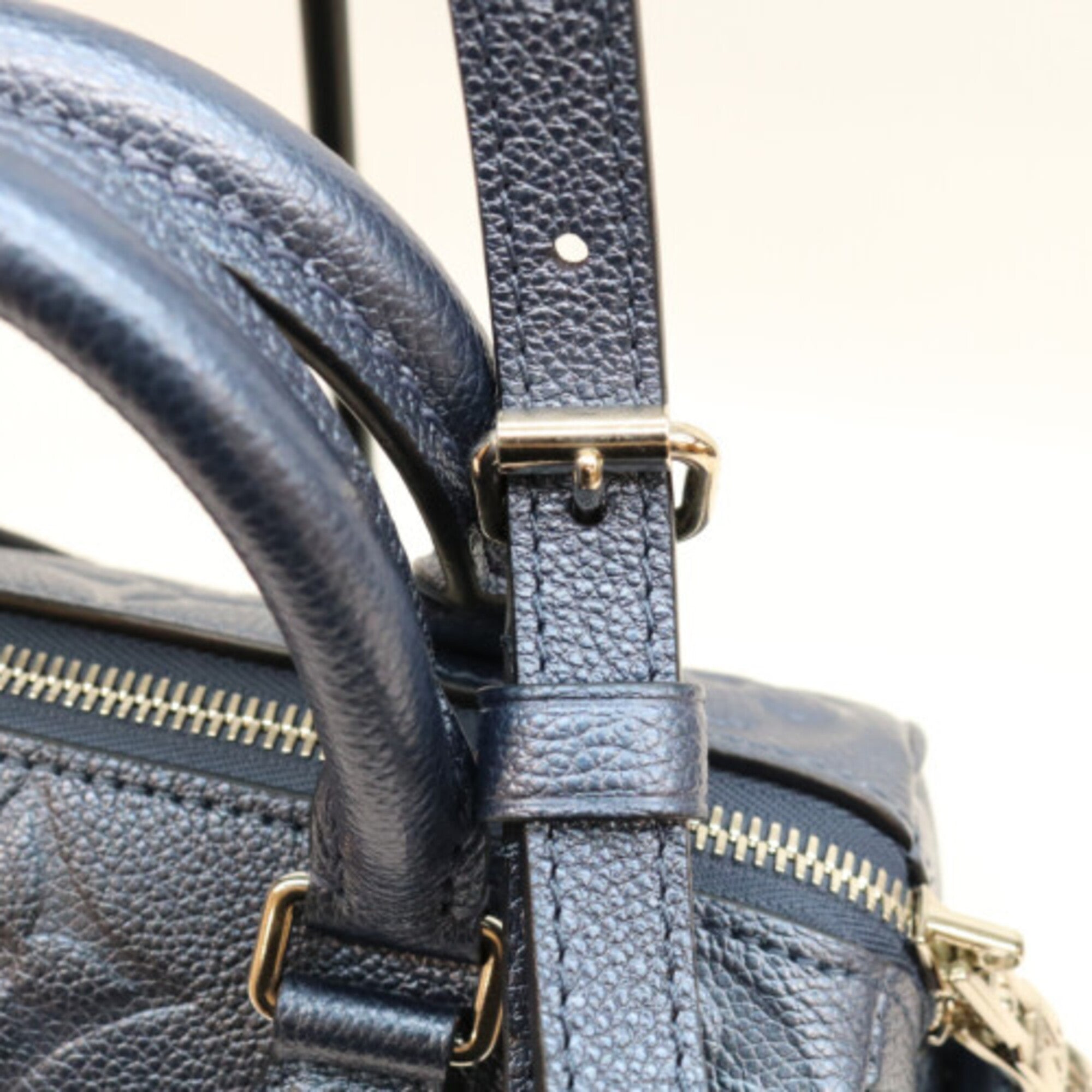 Louis Vuitton Metallic Blue Monogram Empreinte Boston Bag (Pre-Owned)