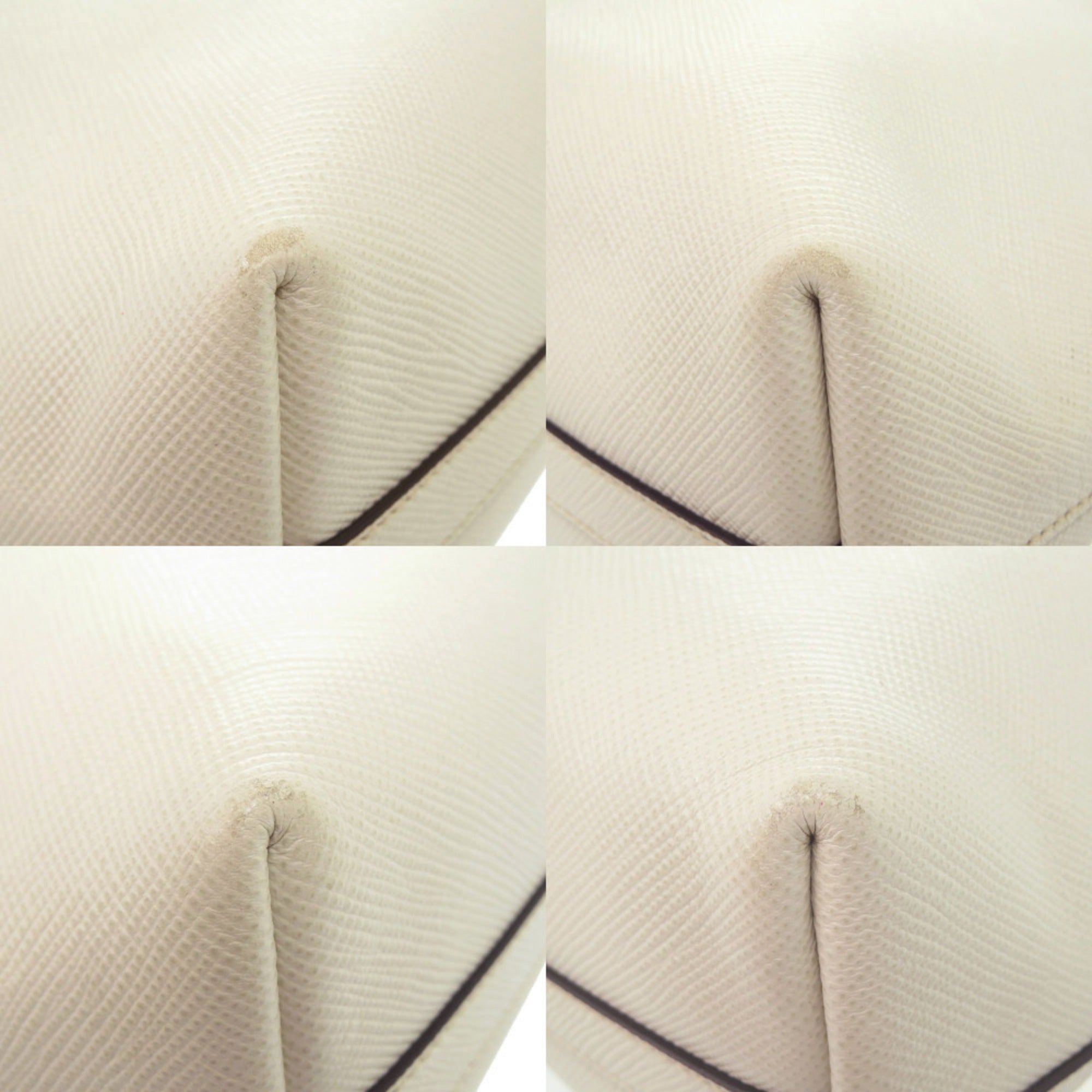 Prada White Saffiano Shoulder Bag Tote Bag (Pre-Owned)