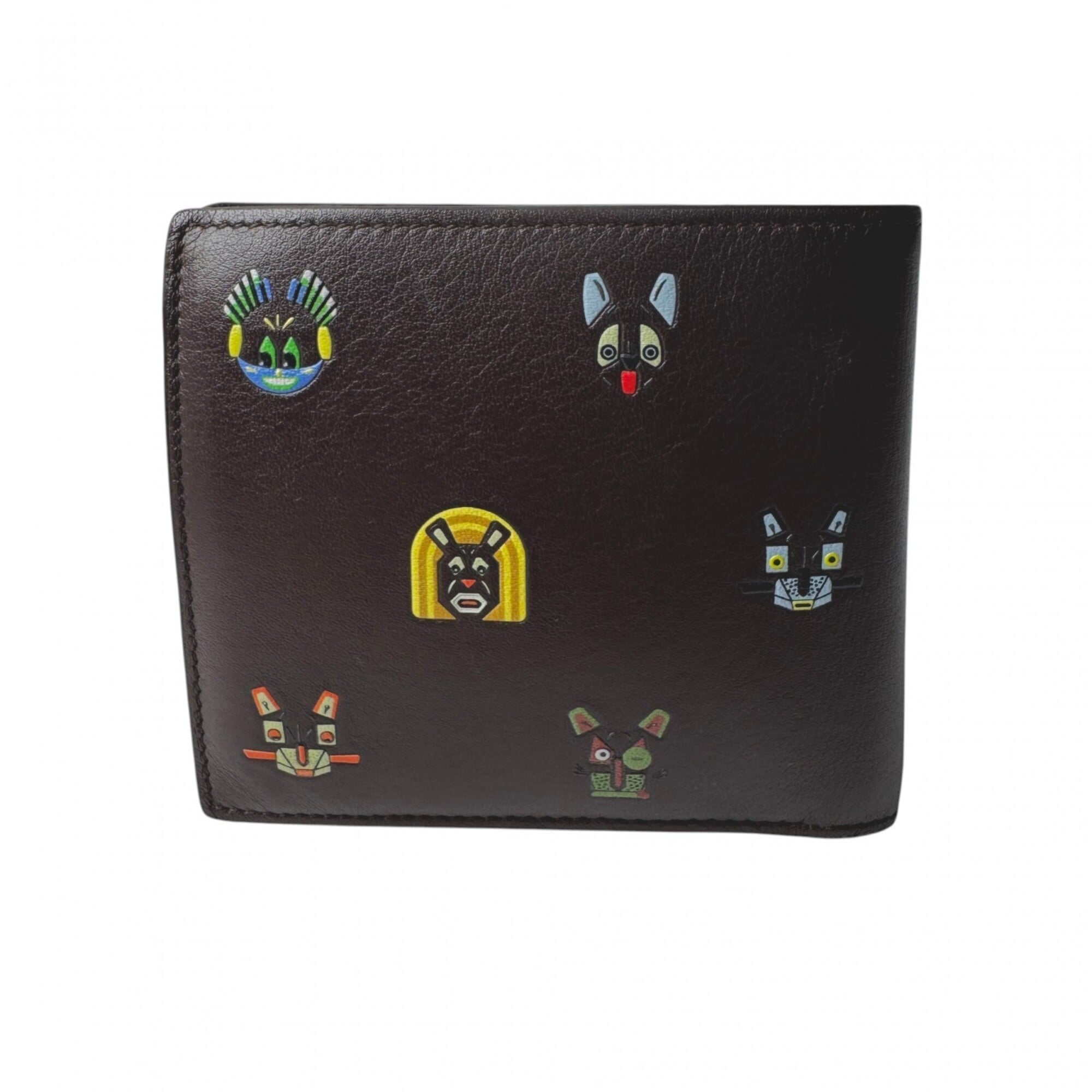 Loewe Dark Brown Leather Wallet (Bi-Fold) (Pre-Owned)