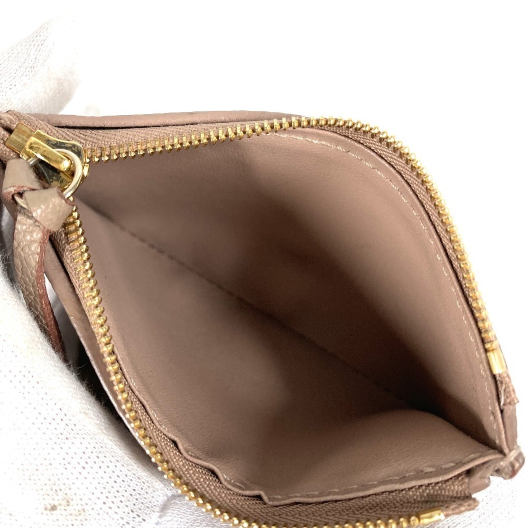 Louis Vuitton Beige Monogram Empreinte Wallet (Tri-Fold) (Pre-Owned)