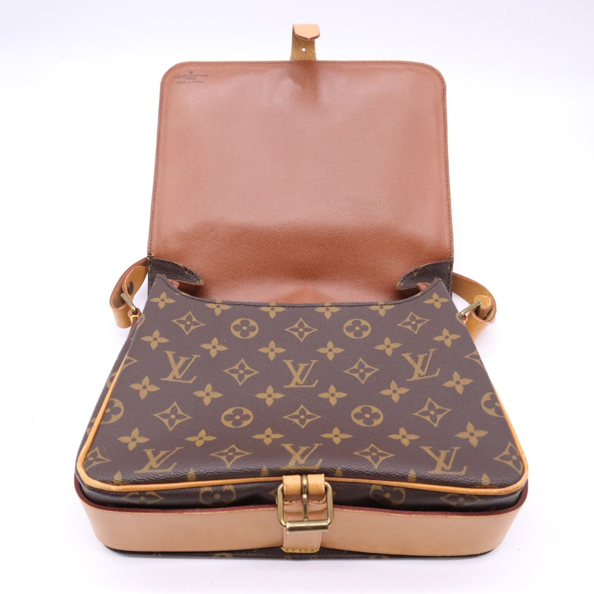 Louis Vuitton Beige Brown Monogram Monogram Shoulder Bag (Pre-Owned)
