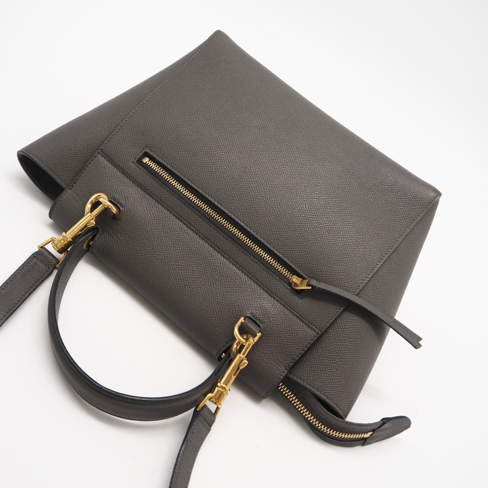 Celine Gray Leather Handbag (Pre-Owned)