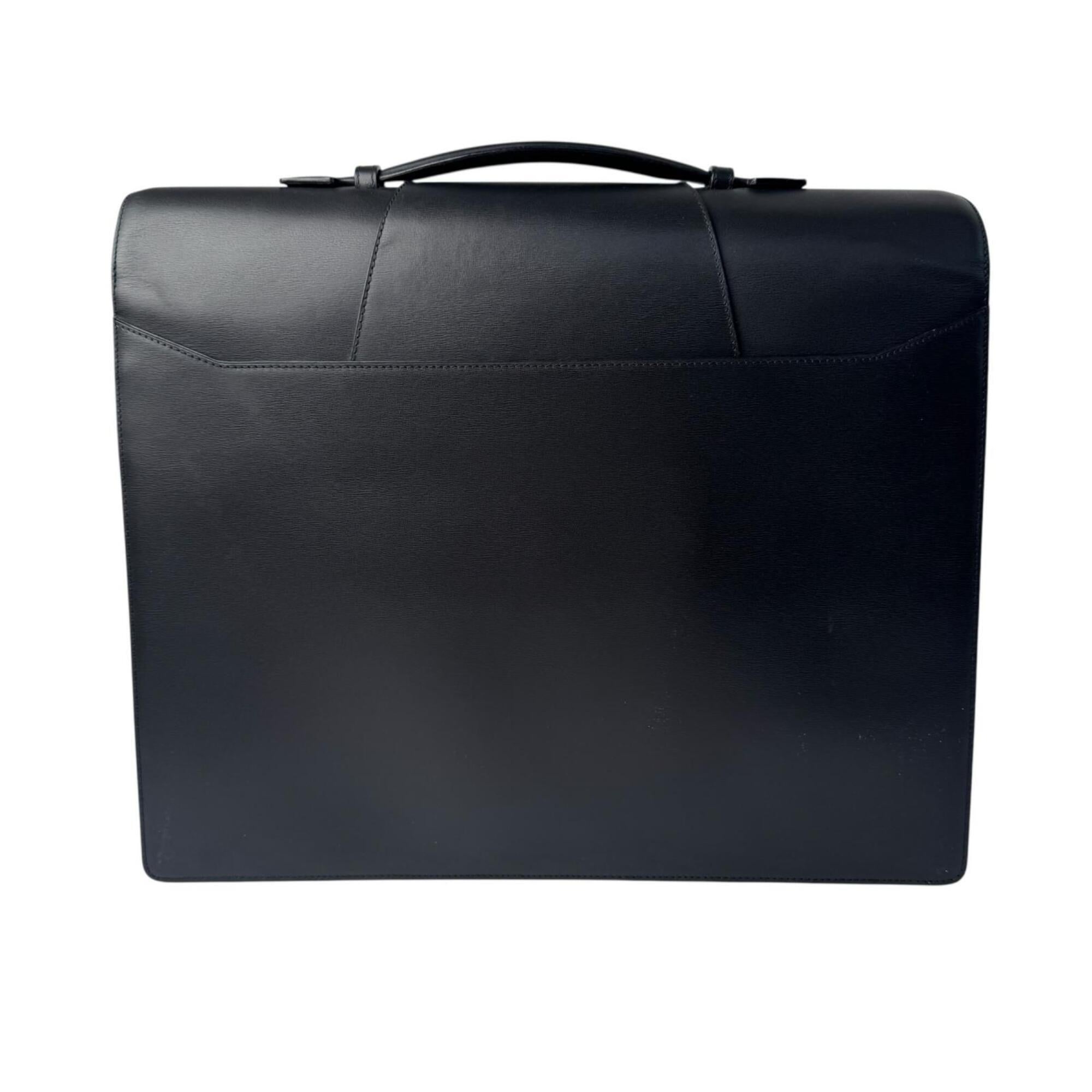 Cartier Black Leather Briefcase (Pre-Owned)
