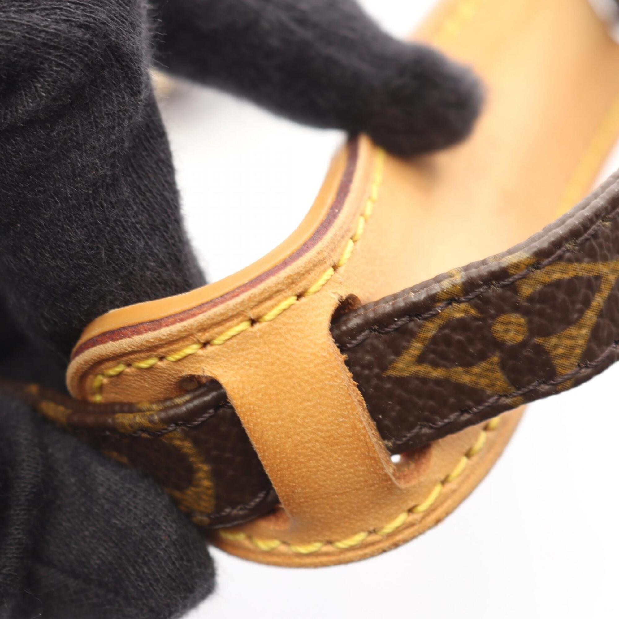 Louis Vuitton Brown Monogram Coated Canvas Leather Shoulder Bag (Pre-Owned)