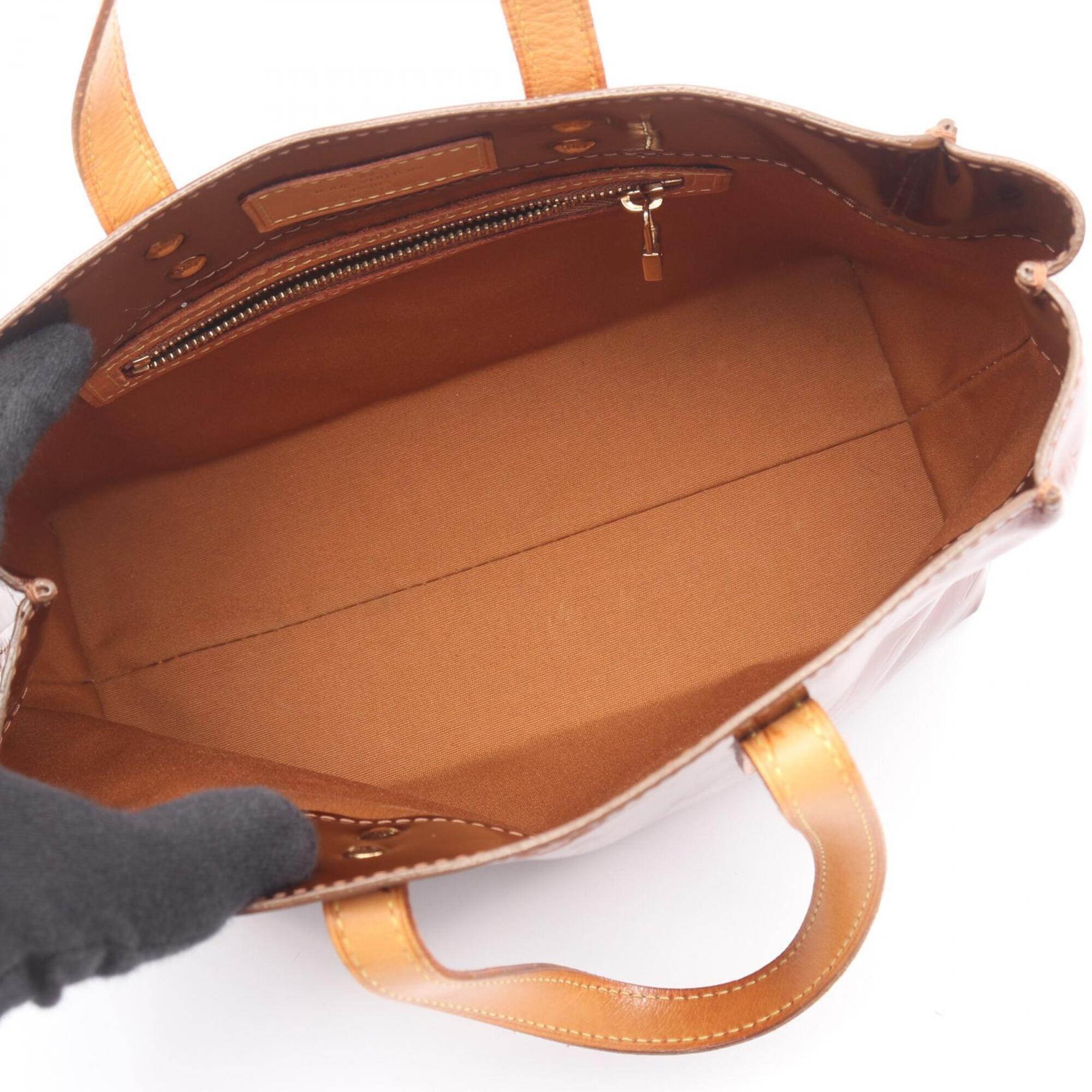 Louis Vuitton Bronze Brown Vernis Handbag (Pre-Owned)