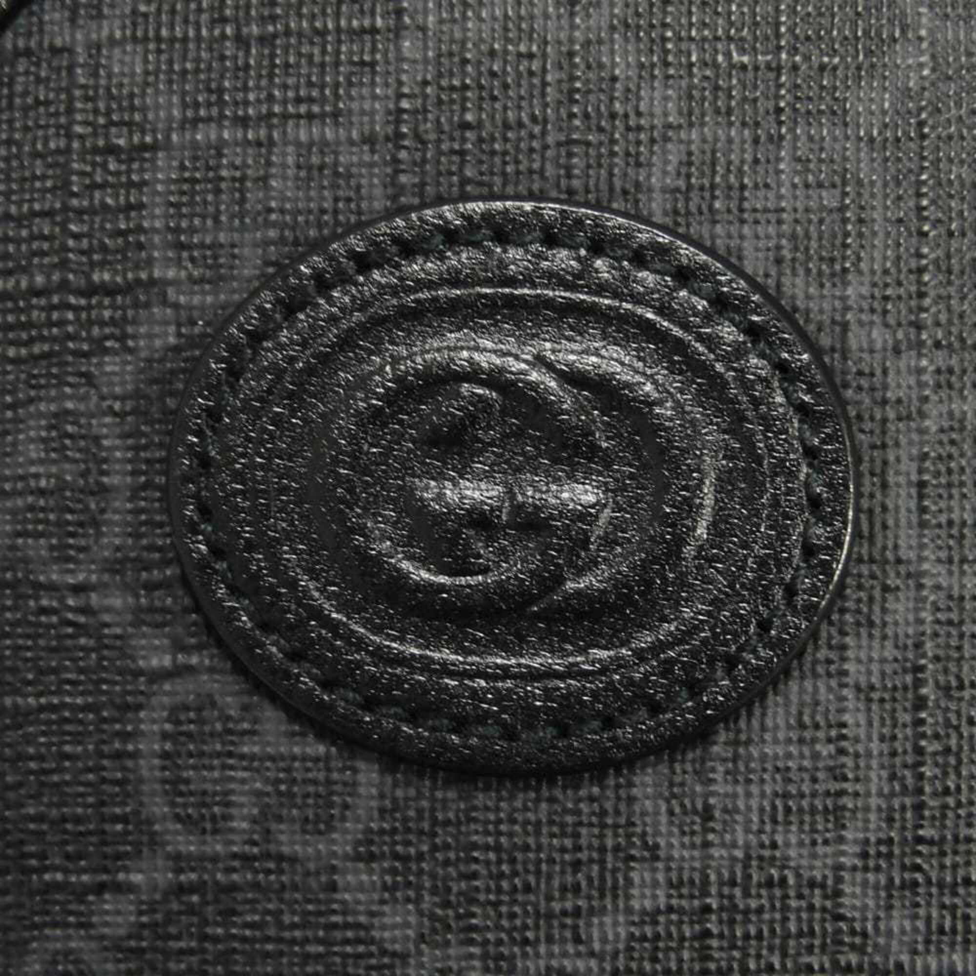 Gucci Black Gg Supreme Leather Shoulder Bag (Pre-Owned)
