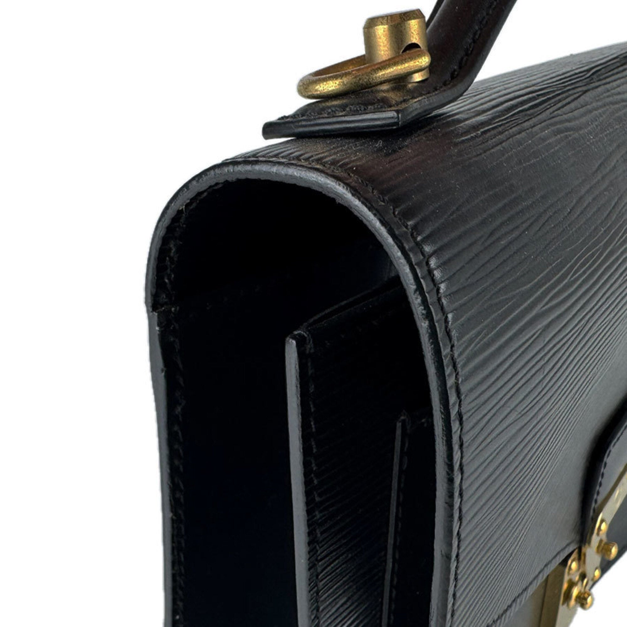 Louis Vuitton Noir Epi Leather Handbag (Pre-Owned)