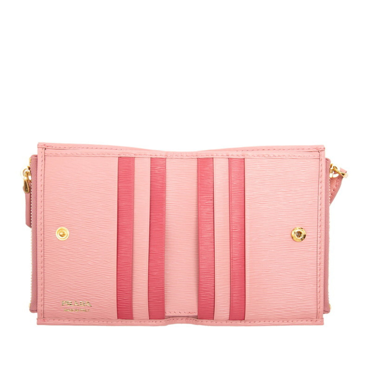 Prada Pink Leather Wallet (Bi-Fold) (Pre-Owned)