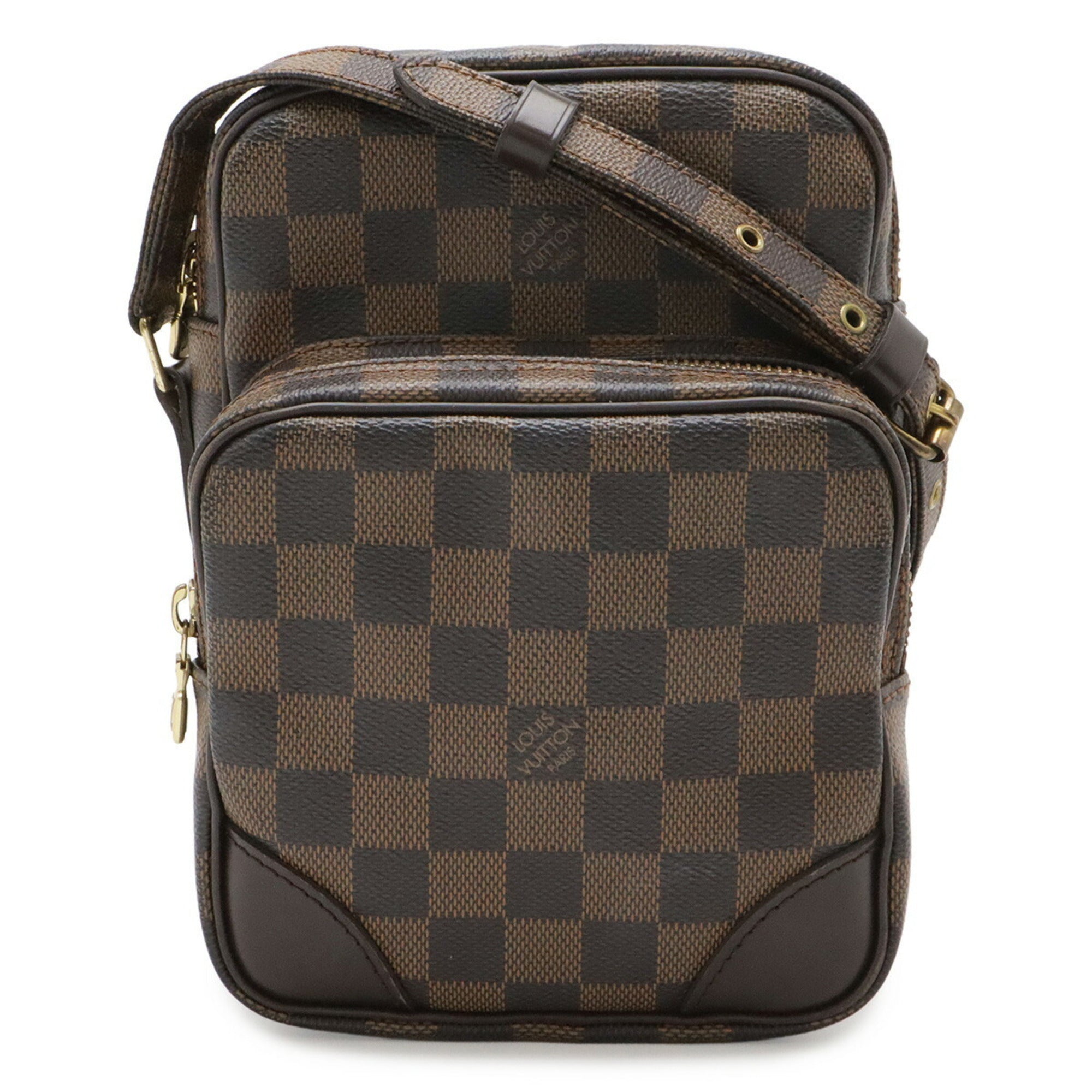 Louis Vuitton Brown Damier Canvas White Pvc Shoulder Bag (Pre-Owned)
