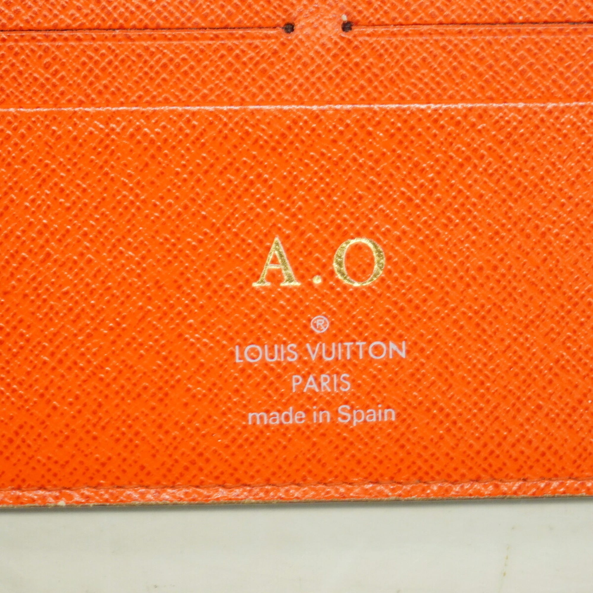Louis Vuitton Brown Lv Orange Long Wallet (Bi-Fold) (Pre-Owned)