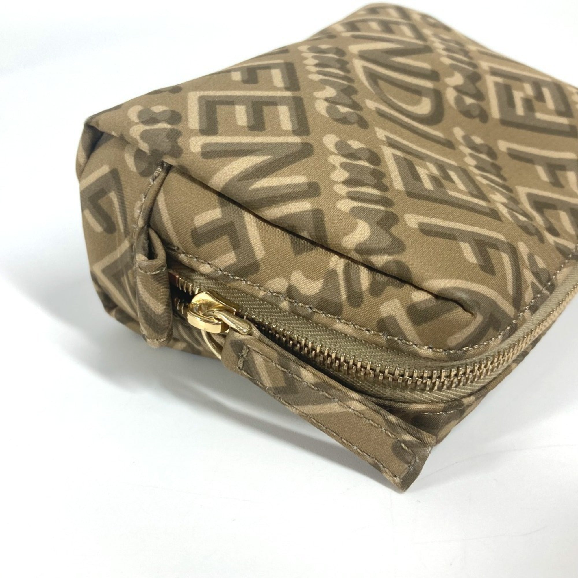 Fendi Beige Nylon Pouch (Pre-Owned)