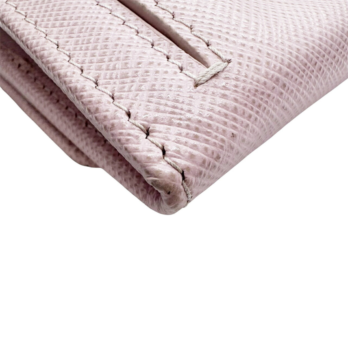 Prada Saffiano Pink Saffiano Long Wallet (Bi-Fold) (Pre-Owned)