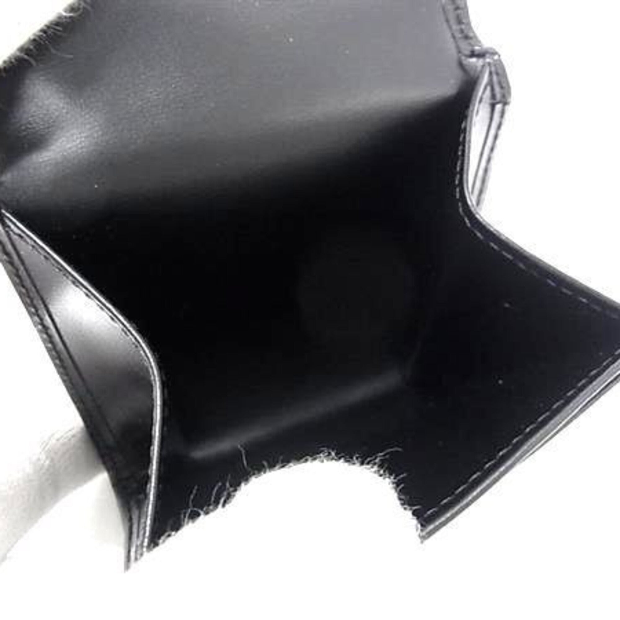 Cartier Black Leather Coin Purse/Coin Case (Pre-Owned)