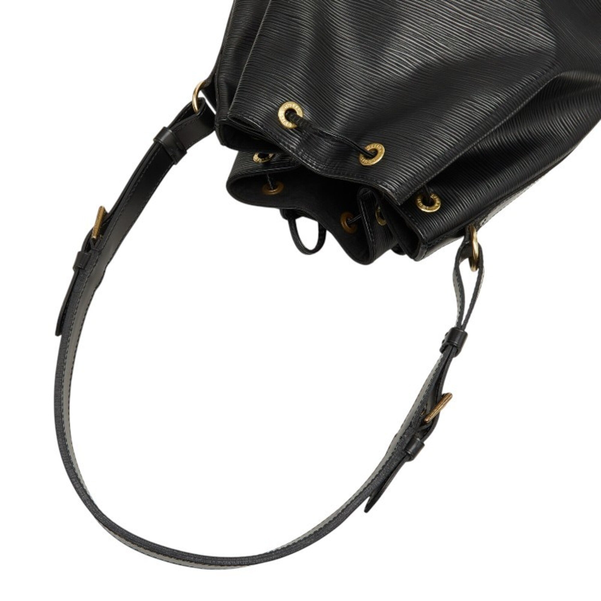 Louis Vuitton Black Noir Leather Shoulder Bag (Pre-Owned)