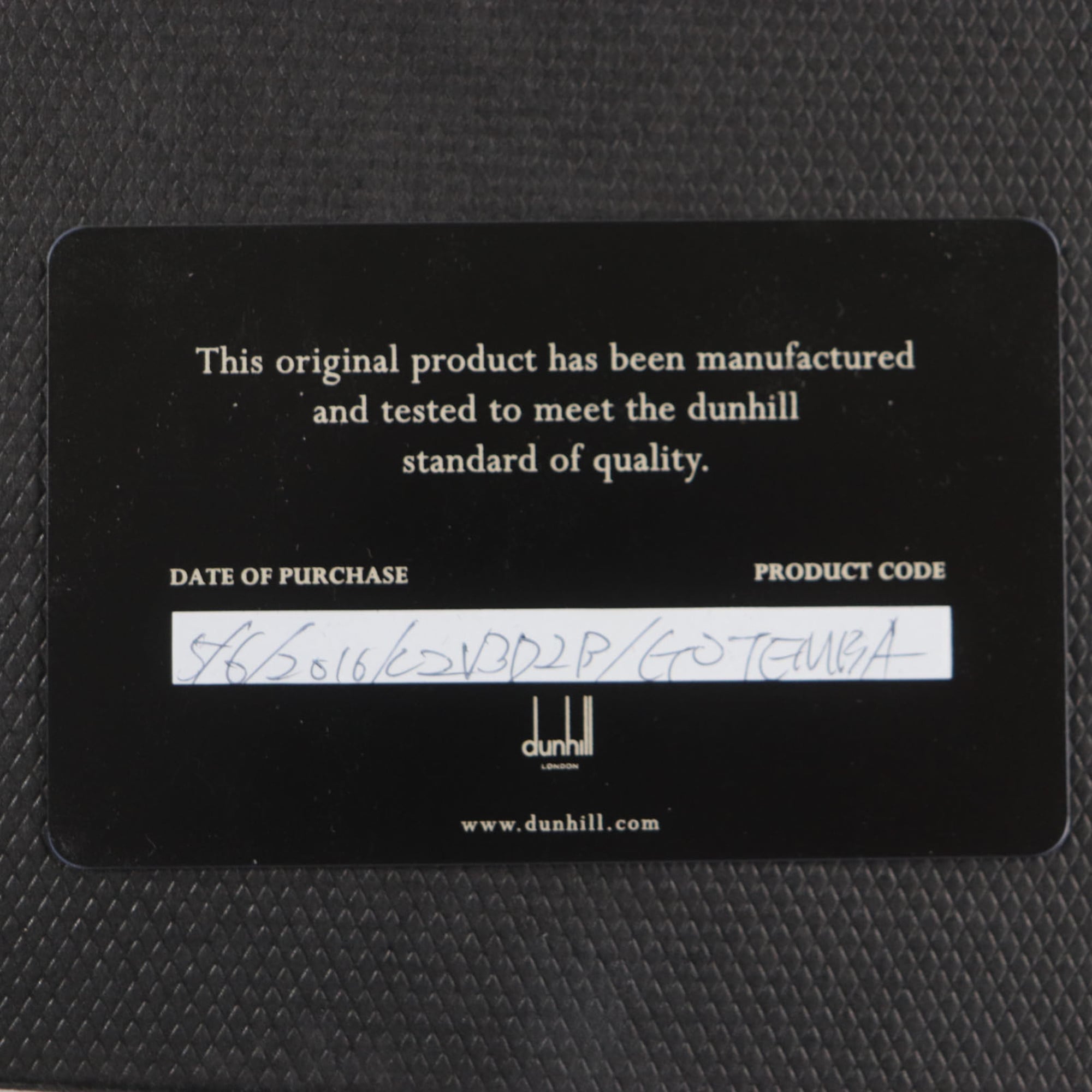 Dunhill Dark Brown Leather Long Wallet (Bi-Fold) (Pre-Owned)