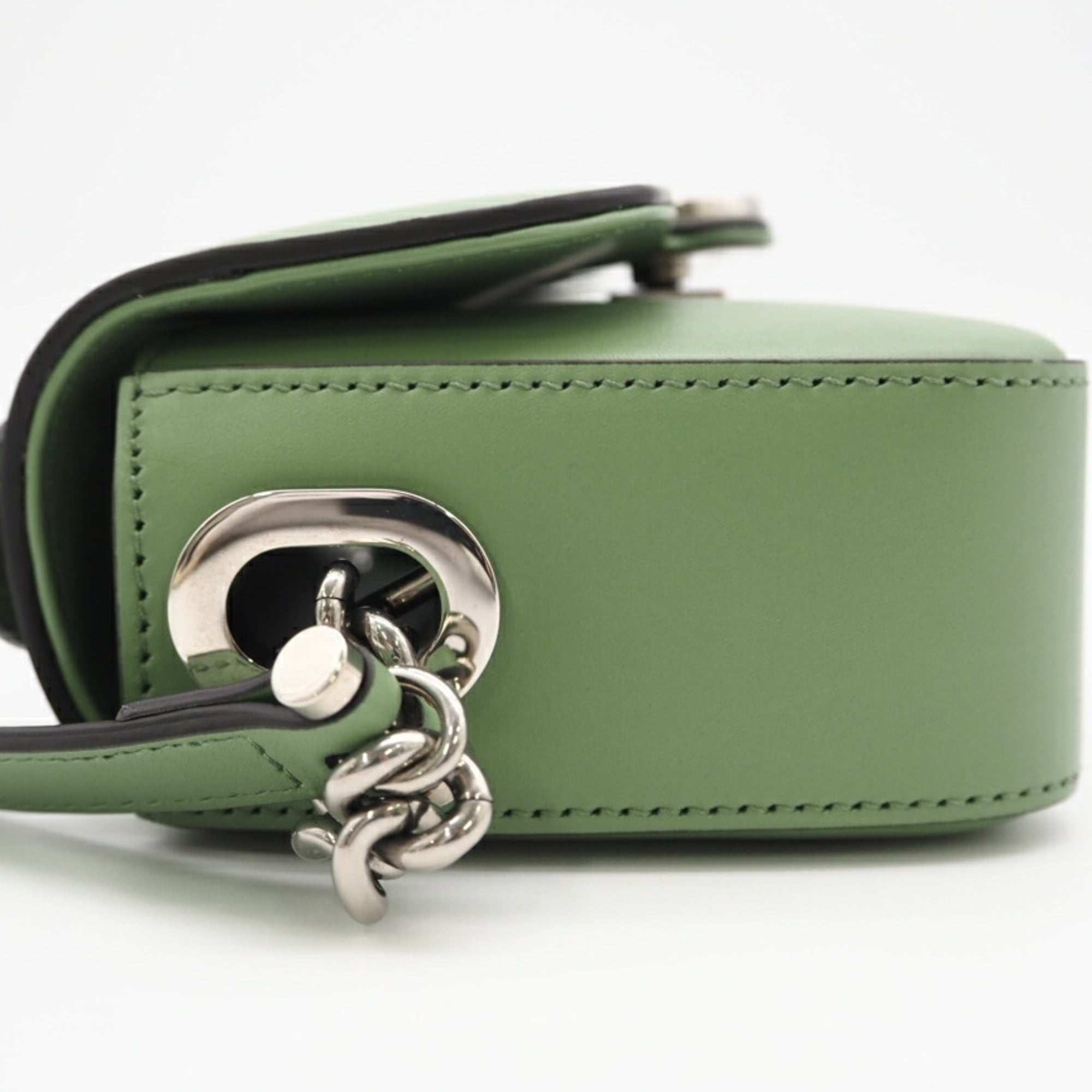 Gucci Green Leather Shoulder Bag (Pre-Owned)