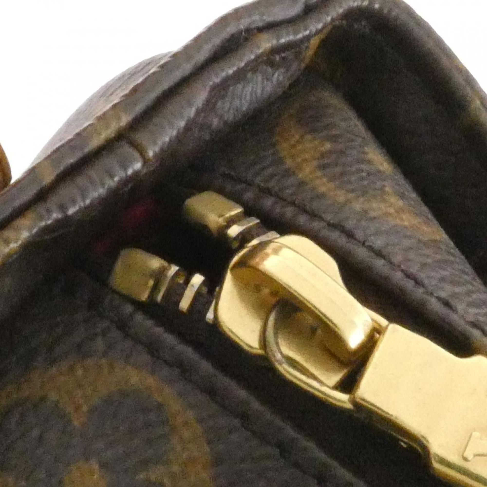 Louis Vuitton Marron Coated Canvas Shoulder Bag (Pre-Owned)
